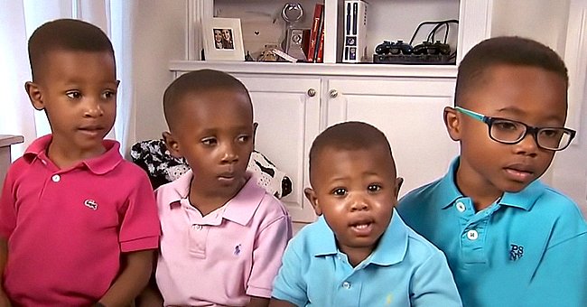 Four brothers who found a home from foster care. | Photo: YouTube/ABCNews