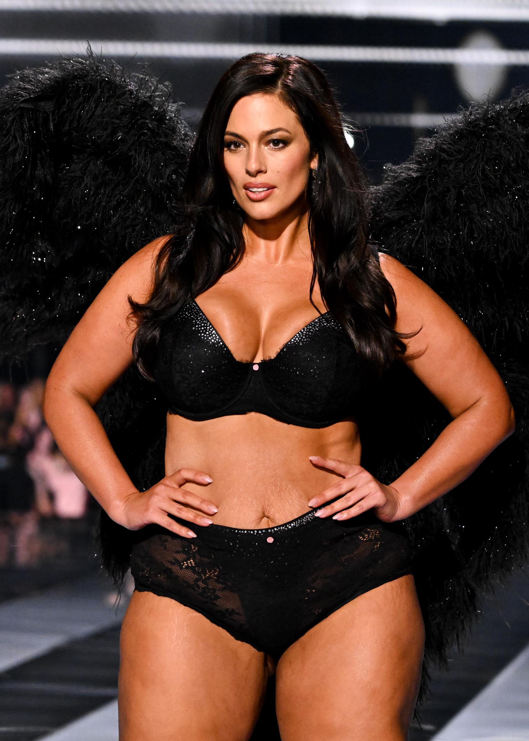 Ashley Graham walks the runway during the 2025 Victoria's Secret Fashion Show | Source: Getty Images