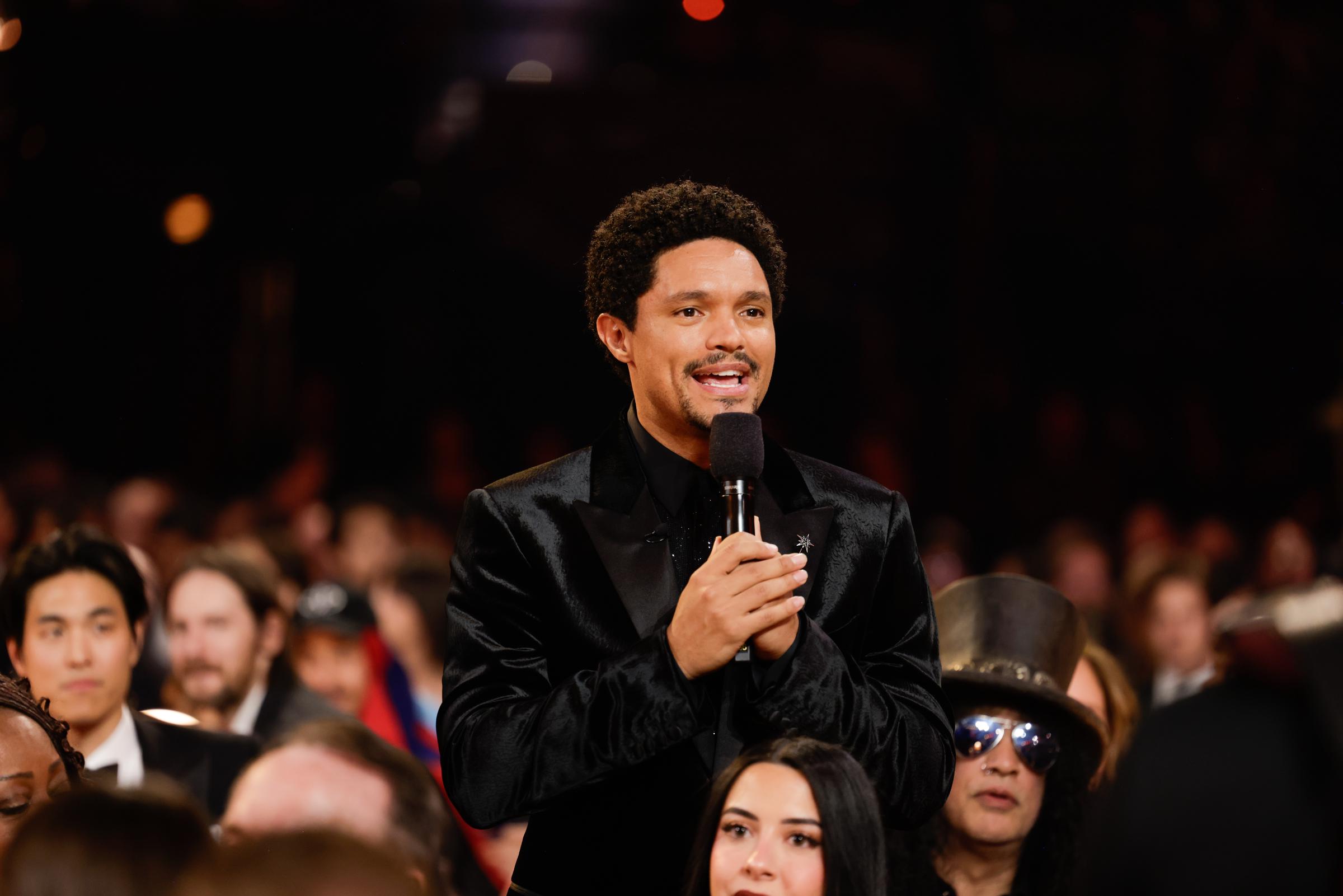 Trevor Noah at the 2026 Grammy Awards. | Source: Getty Images