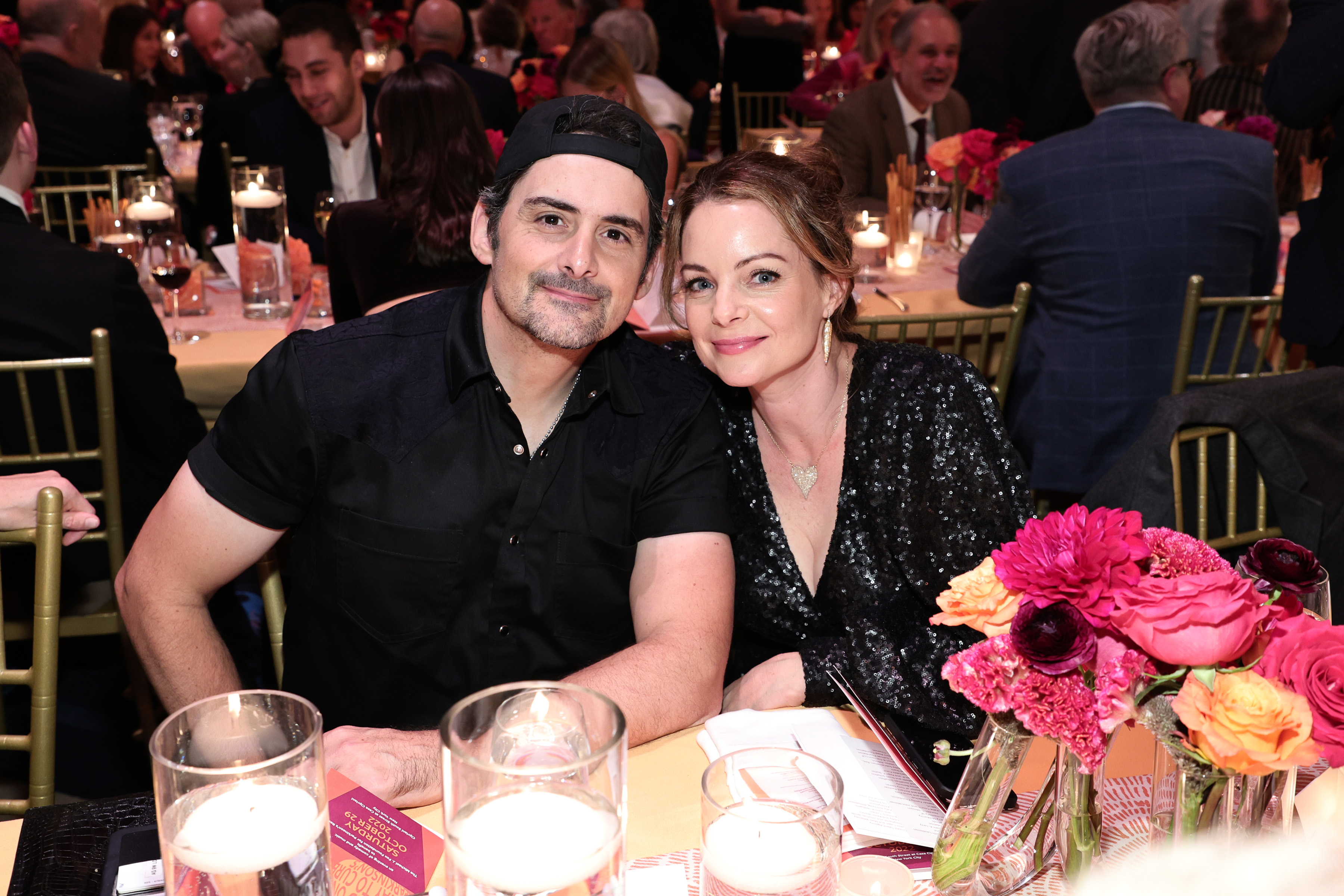 Brad Paisley and Kimberly Williams-Paisley attend the 2022 A Funny Thing Happened On The Way To Cure Parkinson's at Cipriani South Street on October 29, 2022 in New York City. | Source: Getty Images