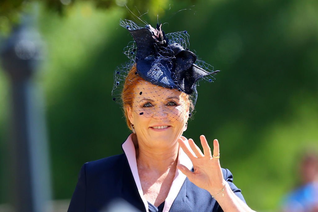 Sarah, Duchess of York arrives at St George's Chapel at Windsor Castle before the wedding of Prince Harry to Meghan Markle | Photo: Gareth Fuller - WPA Pool/Getty Images