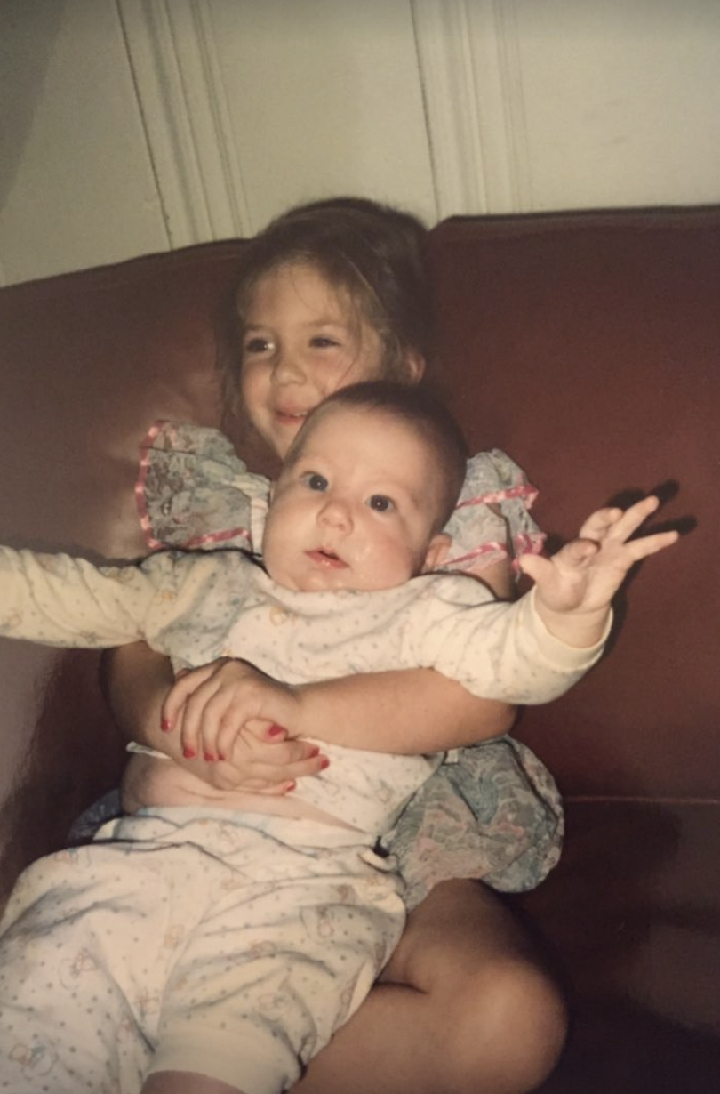 Hilary and Daniel Wendt when they were children in a post from 2024 | Source: Instagram Story/hillypoo