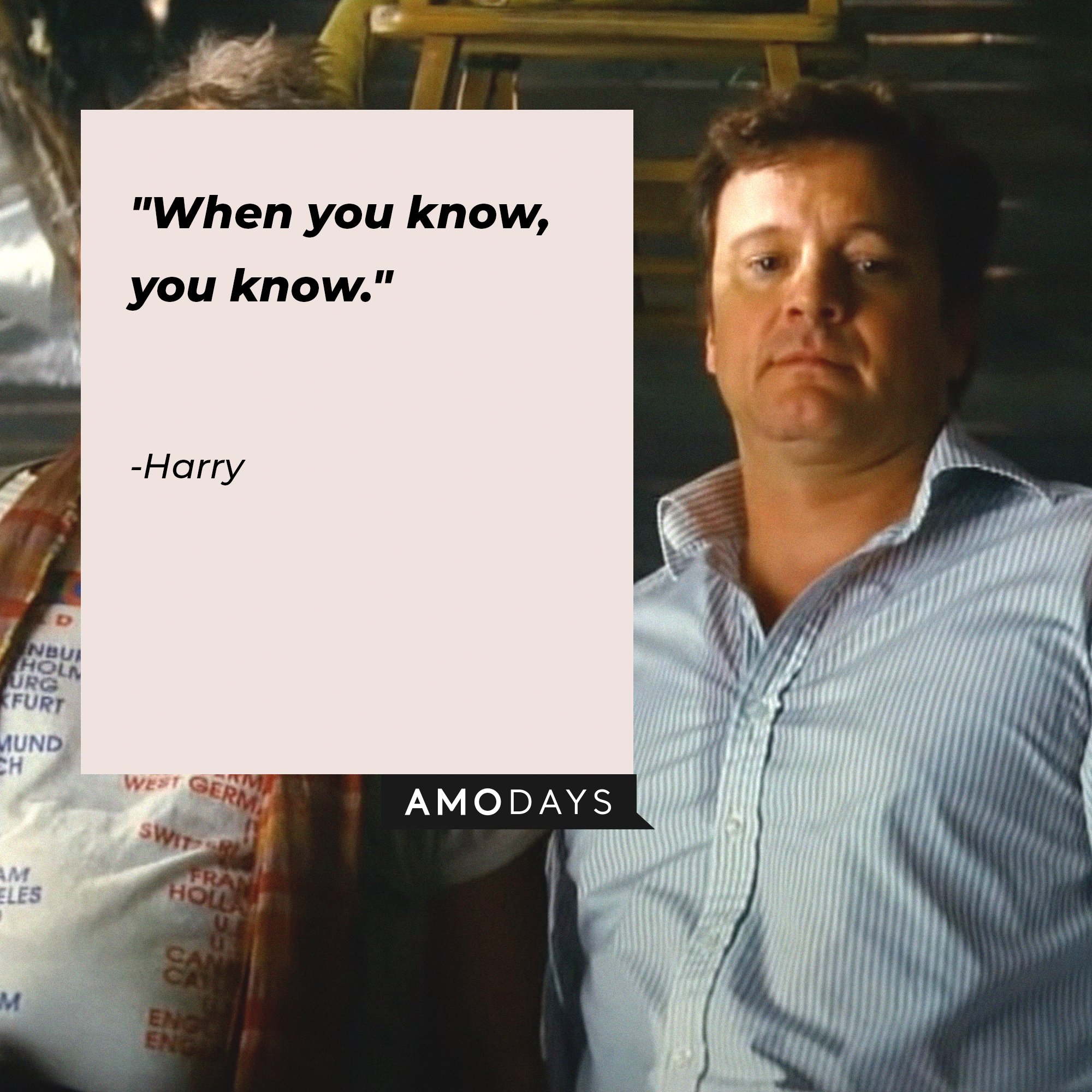 Harry's quote: "When you know, you know." | Image: AmoDays