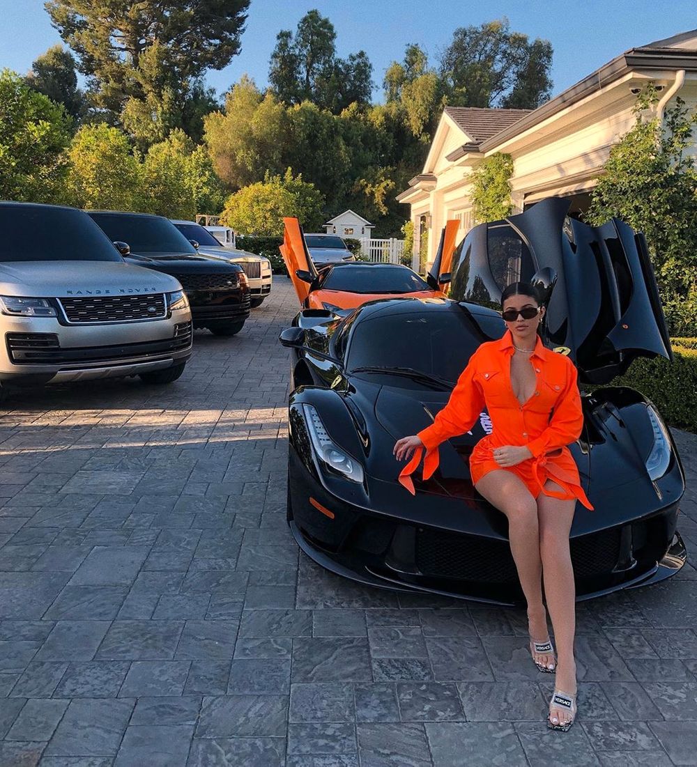 Kylie Jenner and her car collection/ Source: Instagram/ Kylie Jenner