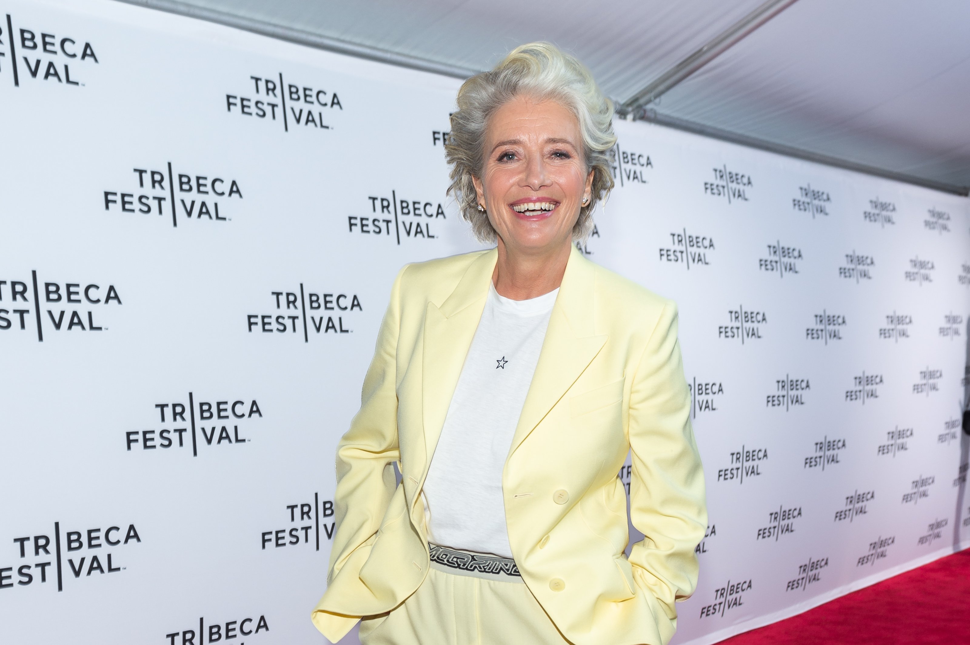 Emma Thompson attends the premiere of "Good Luck To You, Leo Grande" at the 2022 Tribeca Festival on June 15, 2022, in New York City. | Source: Getty Images