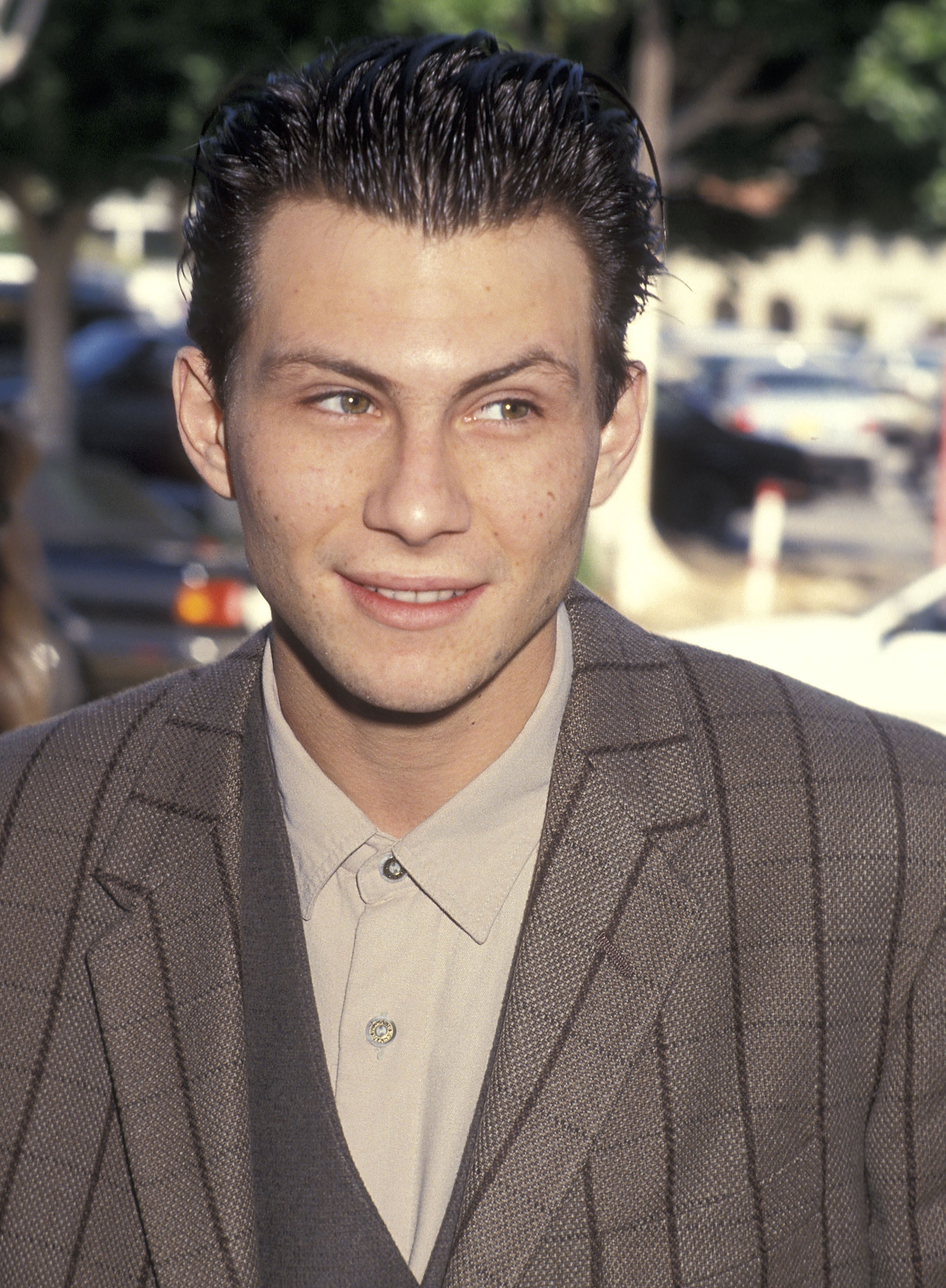 Christian Slater at the "If Looks Could Kill" premiere on March 9, 1991, at Mann Plaza Theatre in Westwood, California. | Source: Getty Images