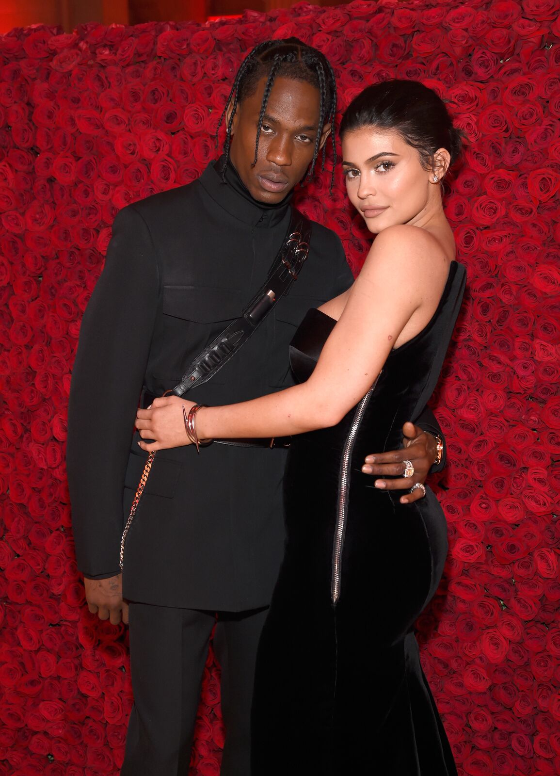Travis Scott and Kylie Jenner at the Heavenly Bodies: Fashion & The Catholic Imagination Costume Institute Gala at The Metropolitan Museum of Art on May 7, 2018. | Source: Getty Images