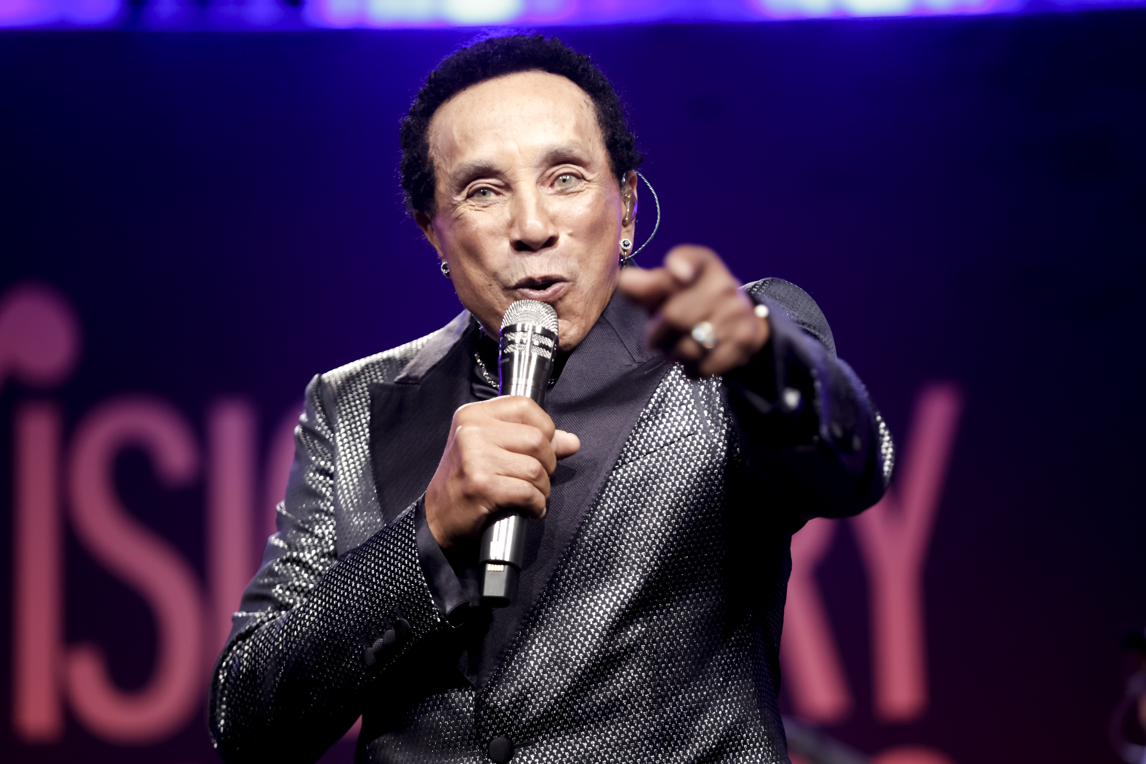 Smokey Robinson photographed performing on stage at The Beverly Hilton on October 11, 2023, in California. | Source: Getty Images