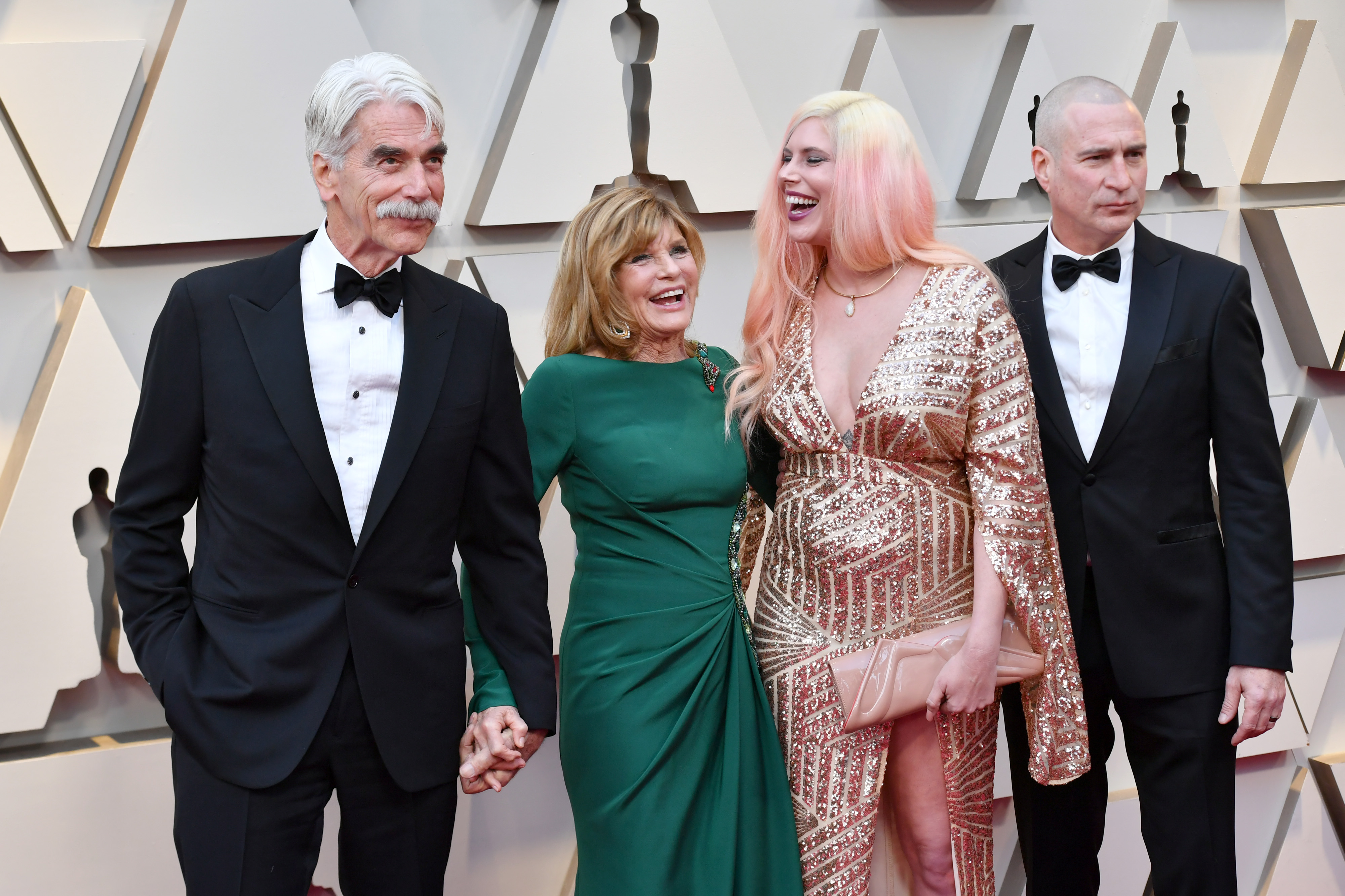 Sam Elliott, Katharine Ross, Cleo Rose Elliott, and Randy Christopher at the 91st Annual Academy Awards on February 24, 2019, in Hollywood, California | Source: Getty Images