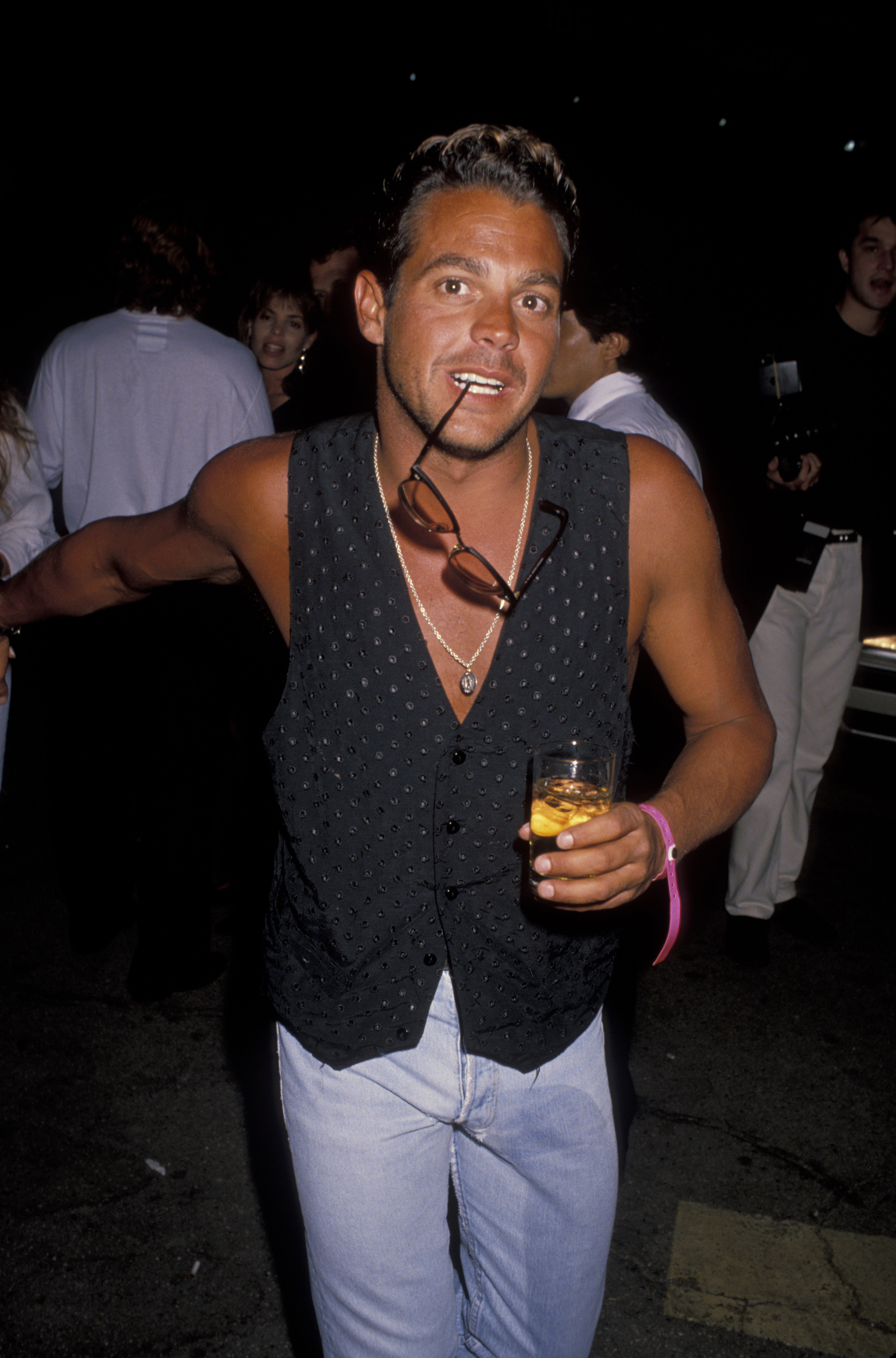 Chad McQueen at the Roxbury Club on July 14, 1990 | Source: Getty Images