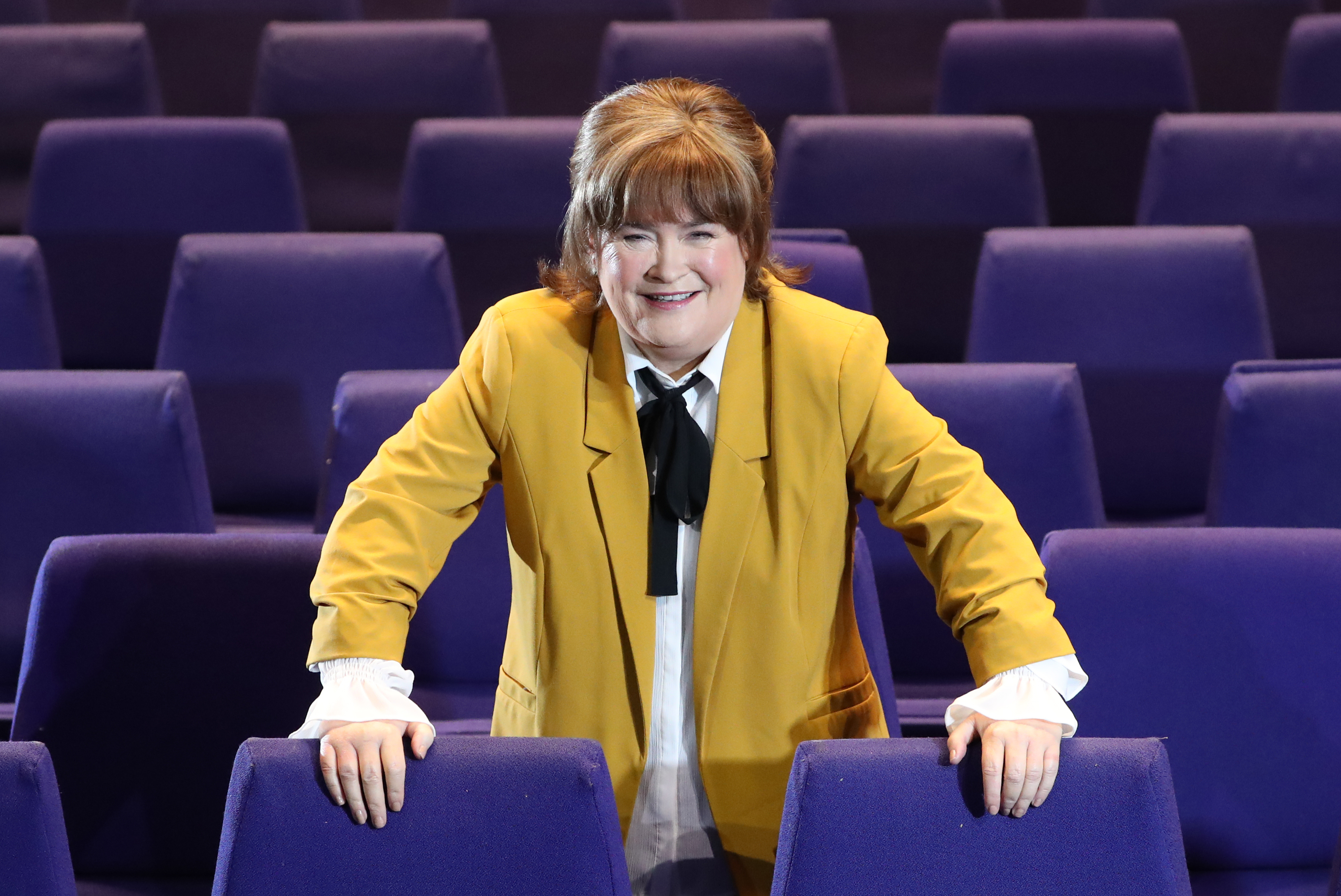 Susan Boyle promotes her "Ten Tour" on February 18, 2020 in Glasgow, Scotland. | Source: Getty Images