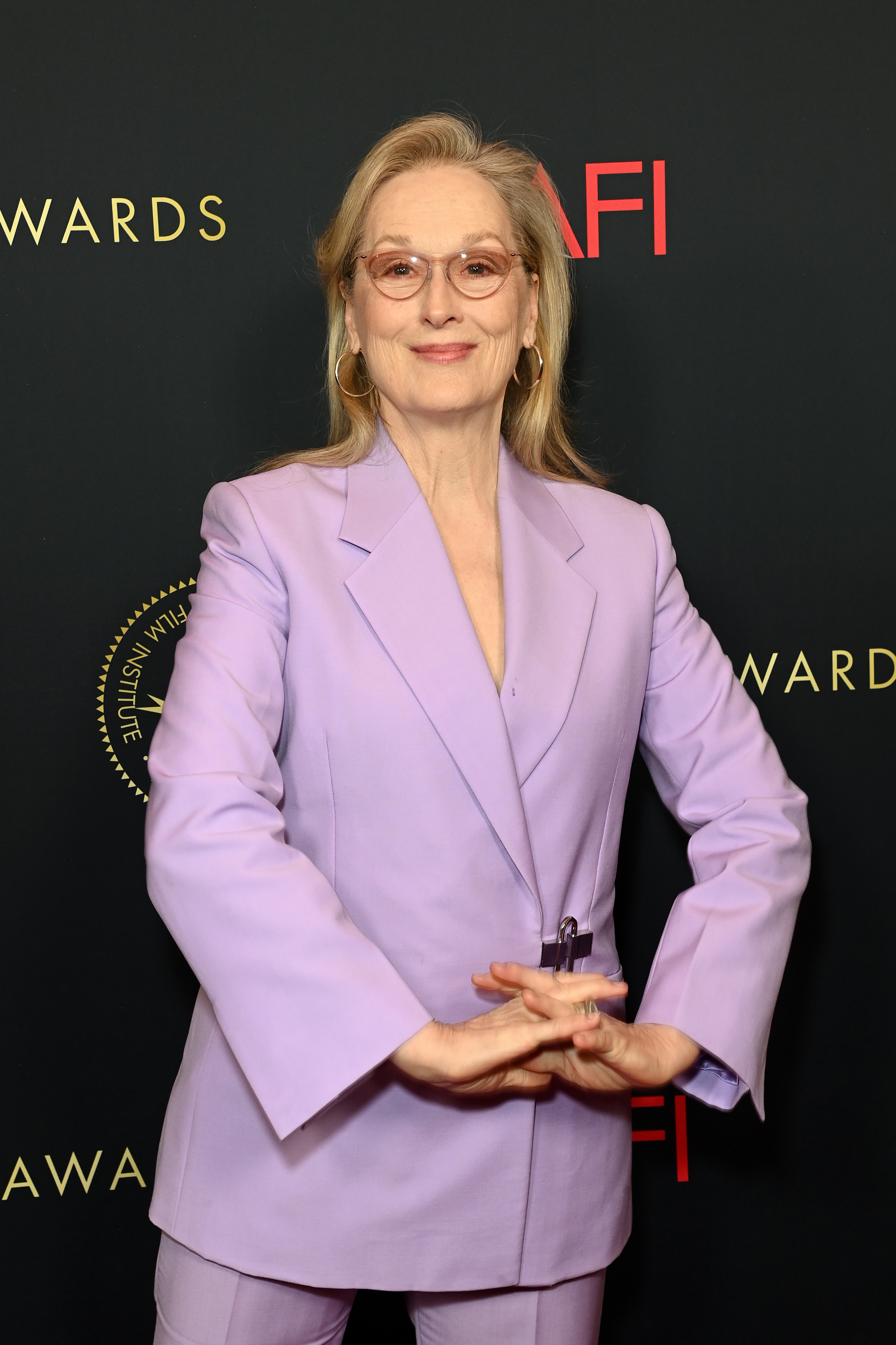 Meryl Streep attends the AFI Awards Luncheon at Four Seasons Hotel Los Angeles at Beverly Hills in Los Angeles, California, on January 12, 2024. | Source: Getty Images