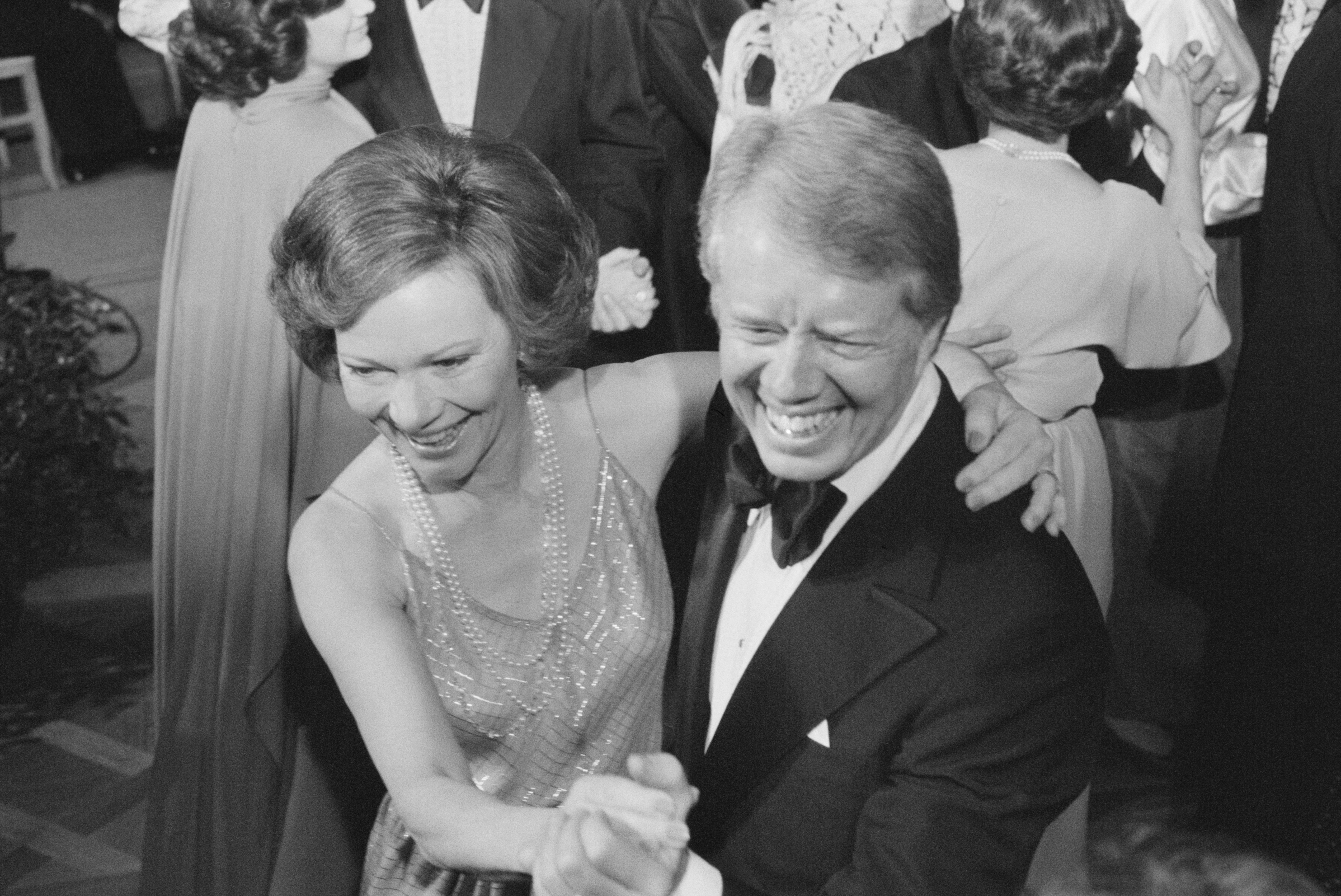 U.S. President Jimmy Carter and First Lady Rosalynn Carter dance at a White House Congressional Ball, Washington, D.C., USA, photograph by Marion S. Trikosko, December 13, 1978 | Source: Getty Images