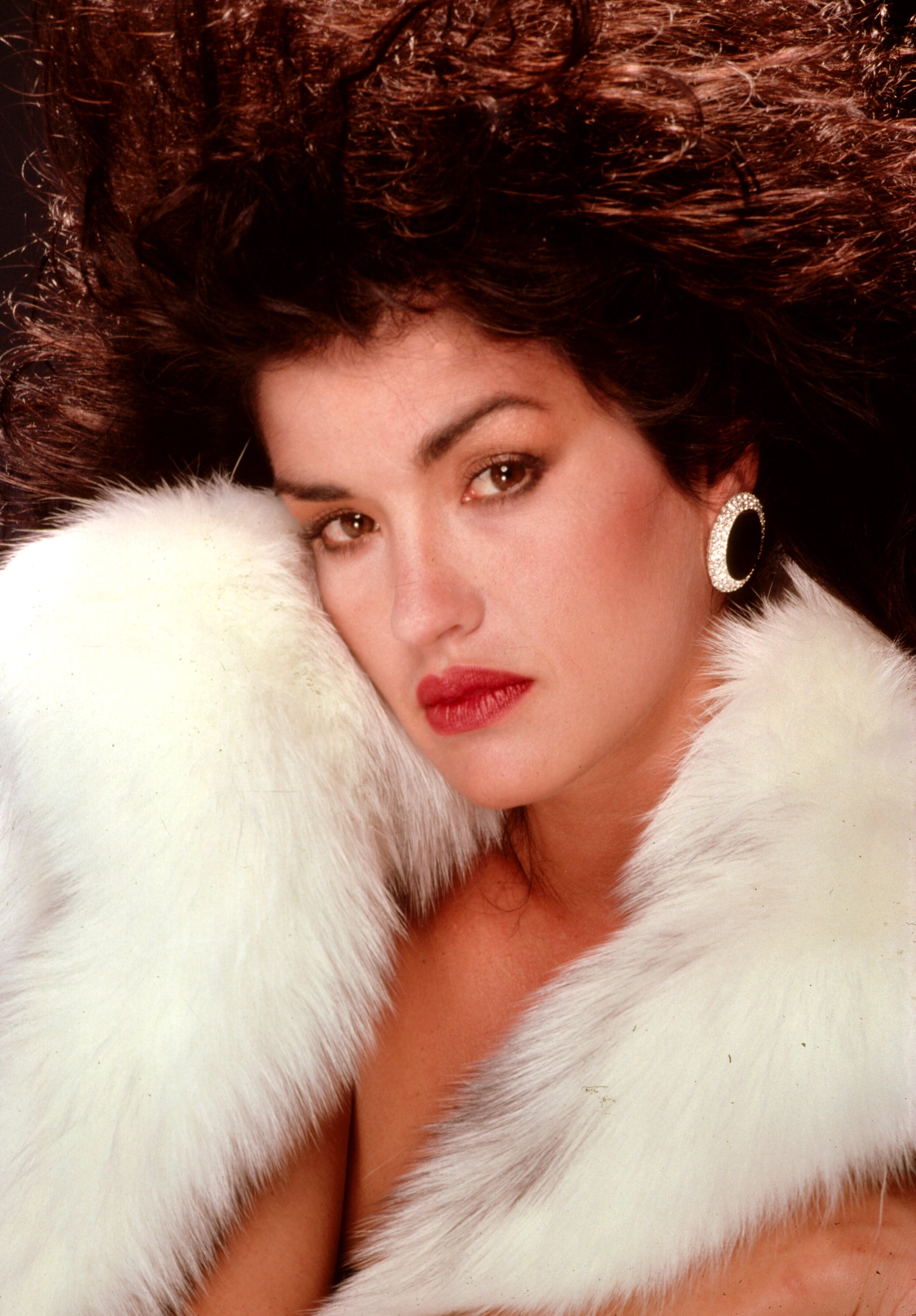 Janice Dickinson poses for a photo on January 1, 1986, in Los Angeles, California. | Source: Getty Images