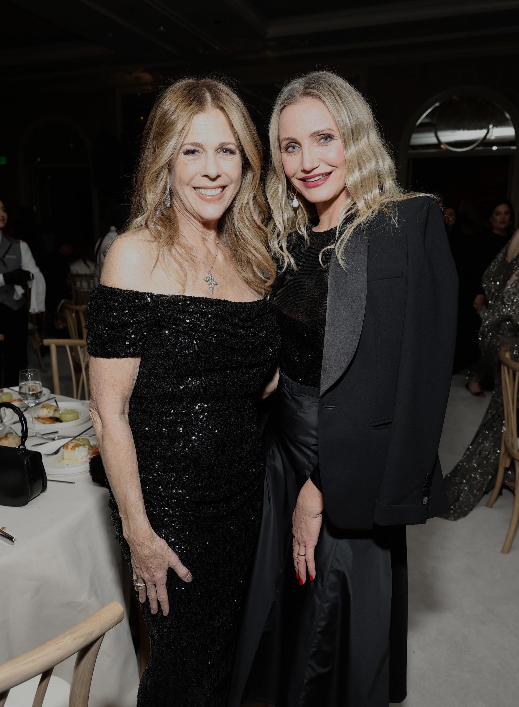 Rita Wilson and Cameron Diaz on November 19, 2024, in Los Angeles, California | Source: Getty Images