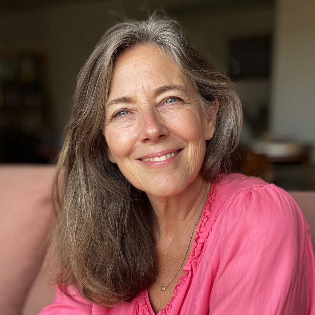 A smiling older woman | Source: Midjourney