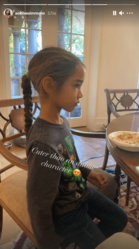 Kimora Lee Simmons' Daughter Aoki Dotes on Younger Brother Wolfe as She  Posts Cute Photo of Him