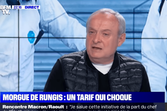 Fils d'une victime du coronavirus, Bruno Lefevre. | Photo : Twitter/BFMTV Fils d'une victime du coronavirus, Bruno Lefevre. | Photo : Twitter/BFMTV