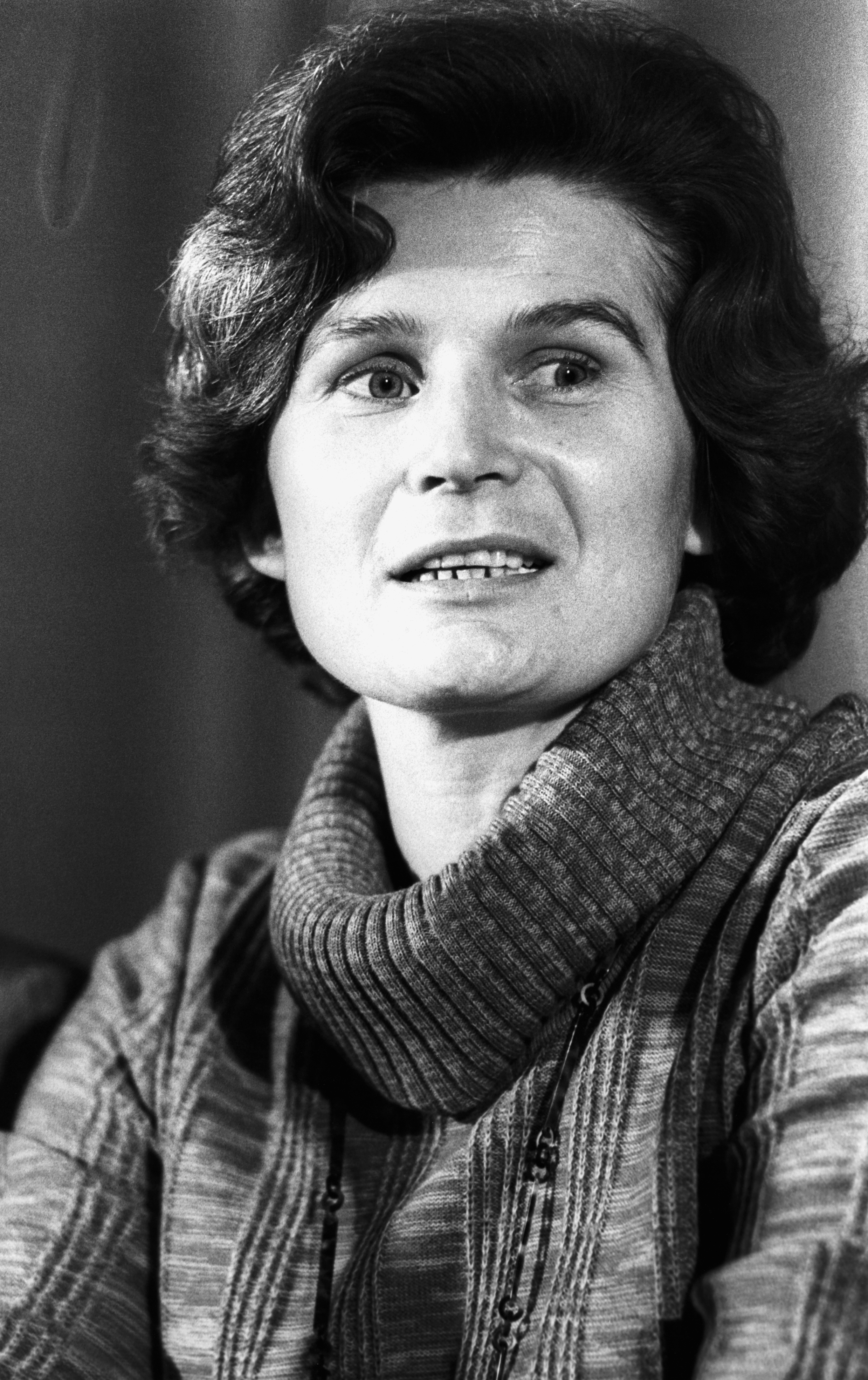 The world's first space-woman, Valentina Nikolayeva-Tereshkova, is pictured in Britain | Source: Getty Images