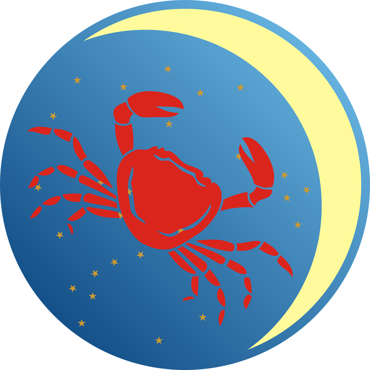 Illustration of the zodiac sign Cancer | Source: Pixabay