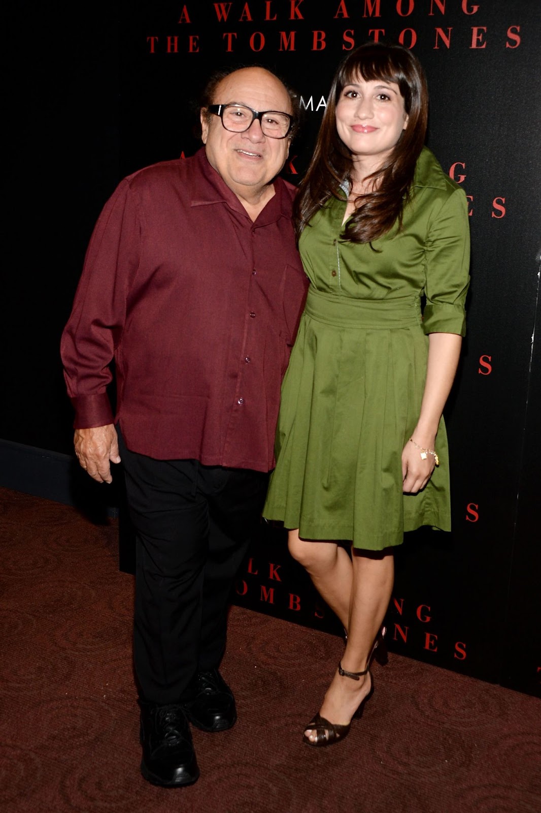 Danny and Lucy DeVito at the screening of "A Walk Among the Tombstones" on September 17, 2014, in New York. | Source: Getty Images