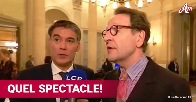 Un moment étrange: deux députés ont une attitude complètement déplacée, comme des enfants, lors d'un interview