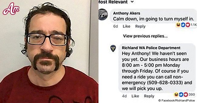 Man's hilarious response to his own police 'wanted' post on Facebook goes viral