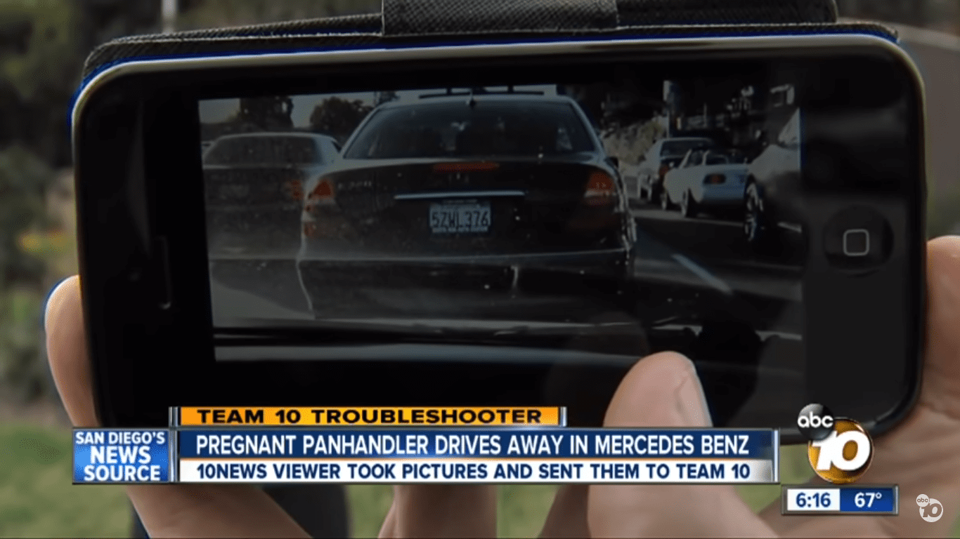License plate number in the photo.  |  Source: youtube.com/ABC10News