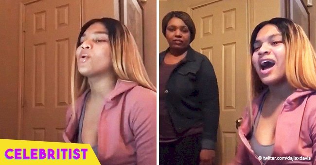 Daughter wows with incredible voice in video but mom steals the spotlight in the funniest way