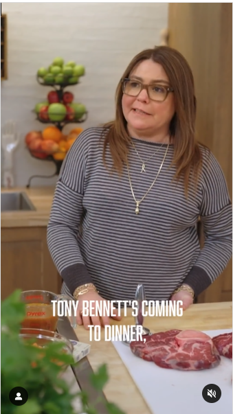 Rachael Ray talking about Tony Bennett as she makes ossobuco, from an Instagram video, dated September 3, 2024 | Source: Instagram/home.made.nation/