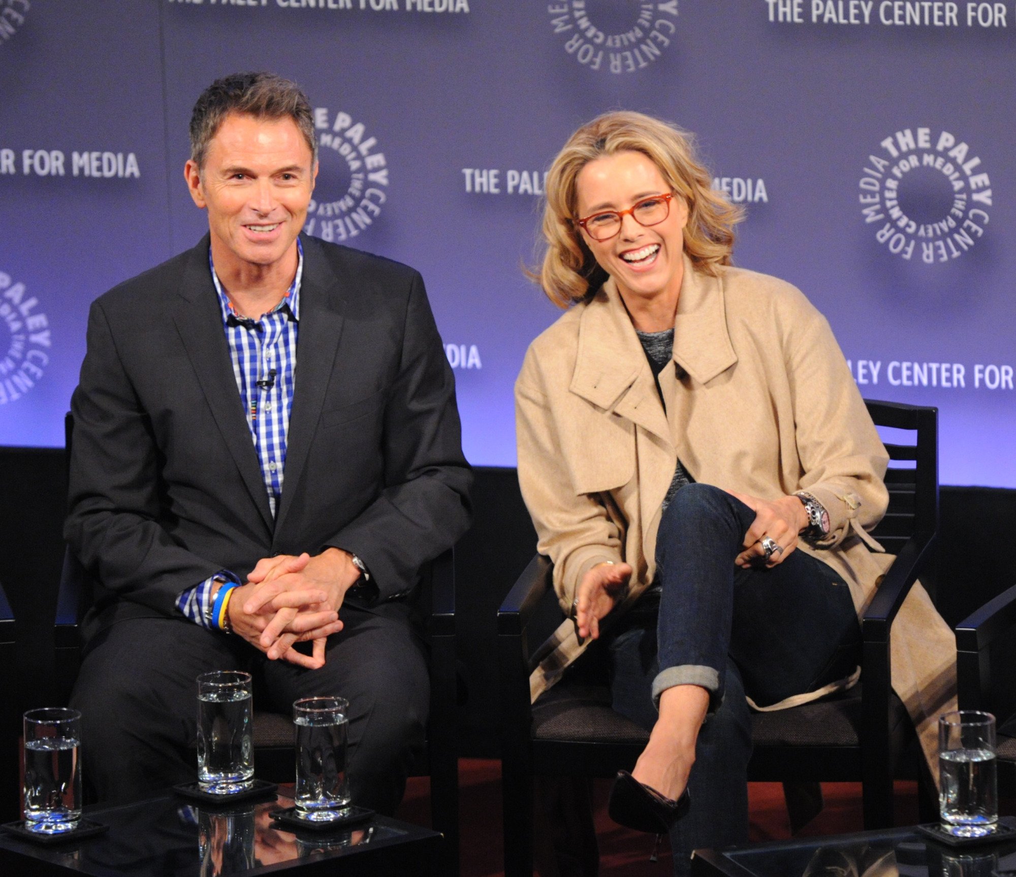 Tim Daly and Téa Leoni at the New York event tagged "Madam Secretary: An Evening with Case and Creatives" on April 27, 2015 | Source: Getty Images