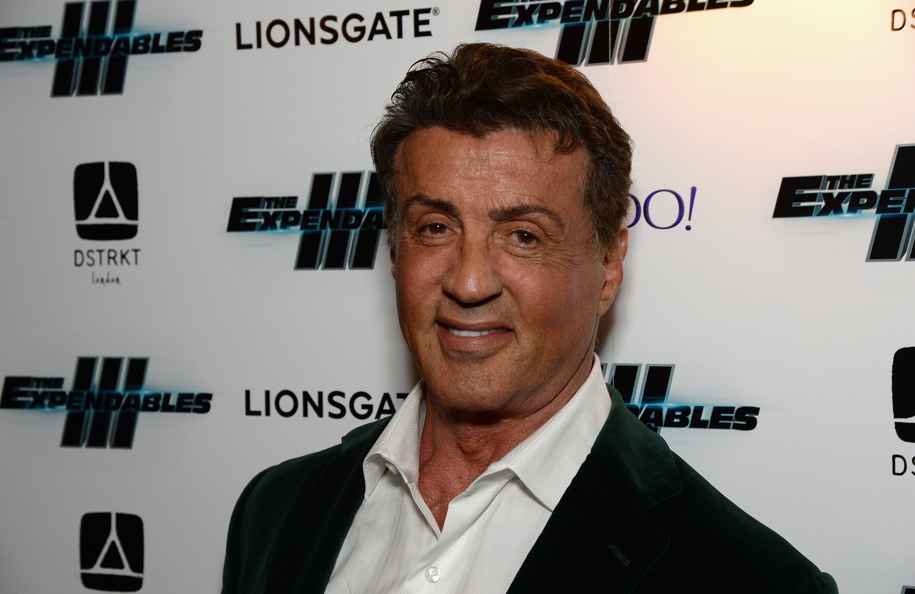 Legendary actor Sylvester Stallone attends the 2014 premiere night of the movie "Expendables III" in London. | Photo: Getty Images