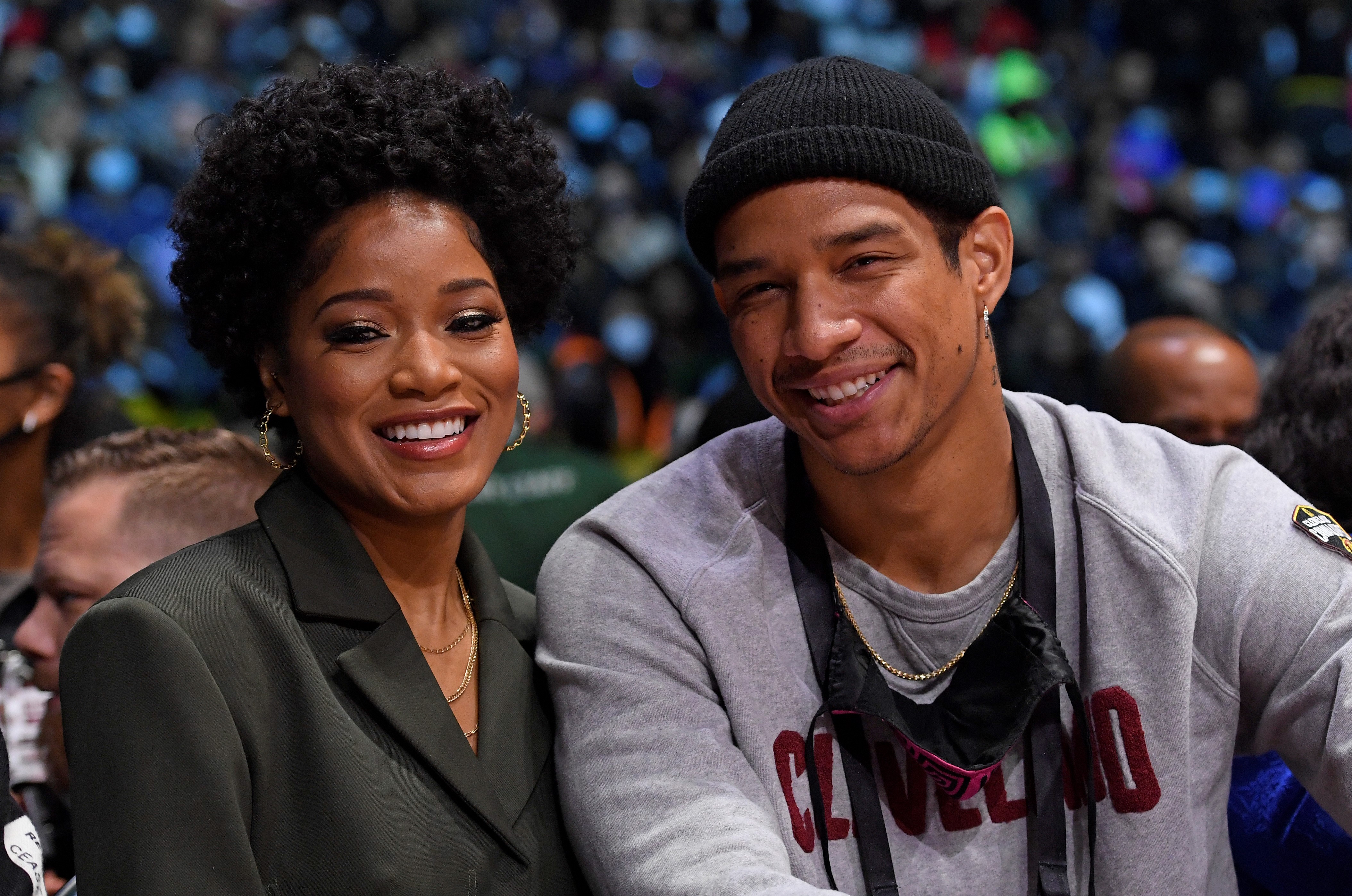 Actress, Keke Palmer and Darius Jackson attend the NBA x HBCU Classic, during 2022 NBA All Star Weekend, on Thursday, February 19, 2022, at Wolstein Center, in Cleveland, Ohio. | Source: Getty Images