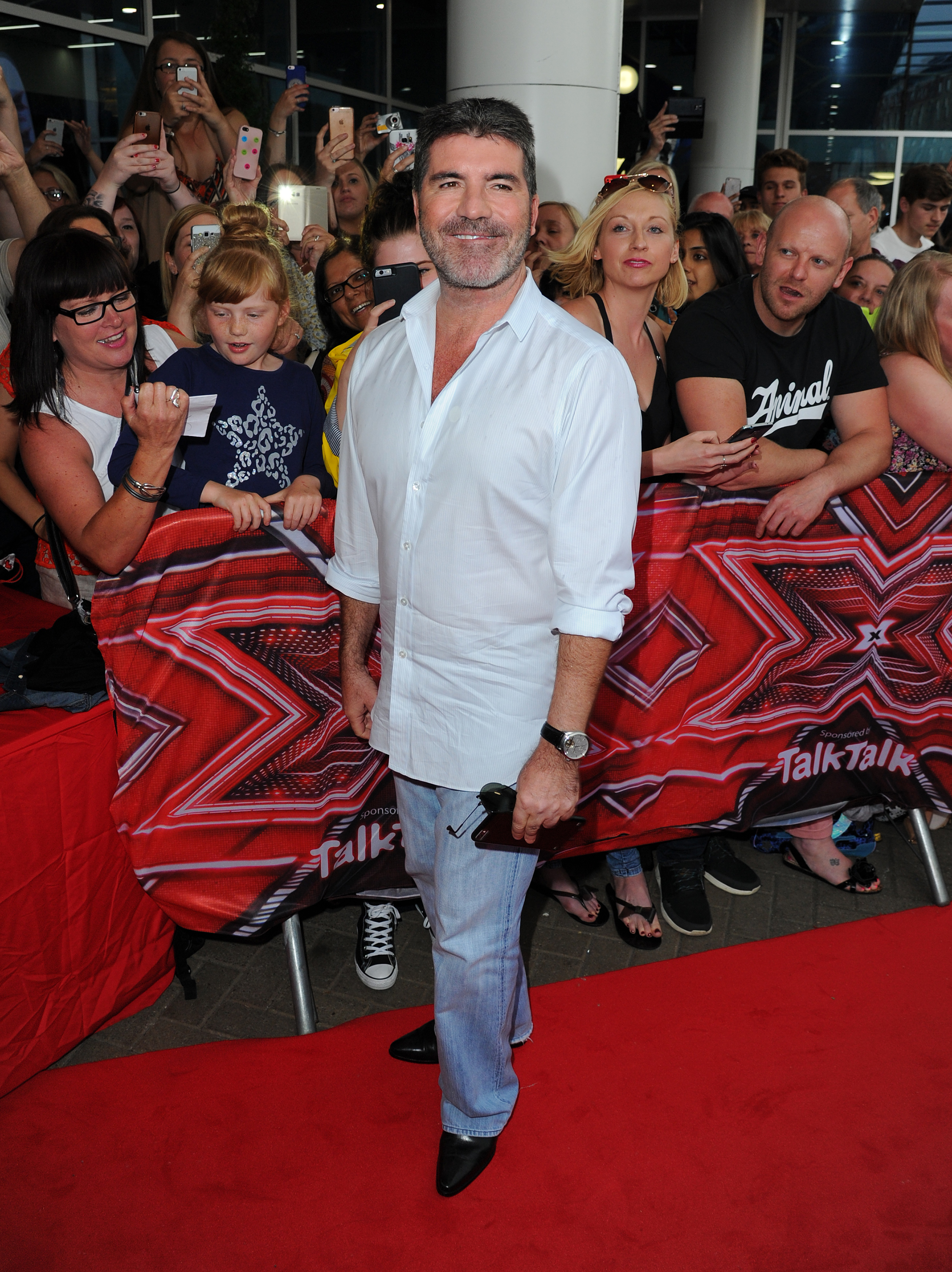 Simon Cowell at X Factor auditions in Leicester, United Kingdom on June 10, 2016 | Source: Getty Images