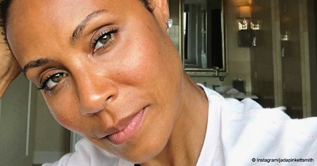 Jada Pinkett Smith turns heads while riding motorbike in leather pants & tiny top in video