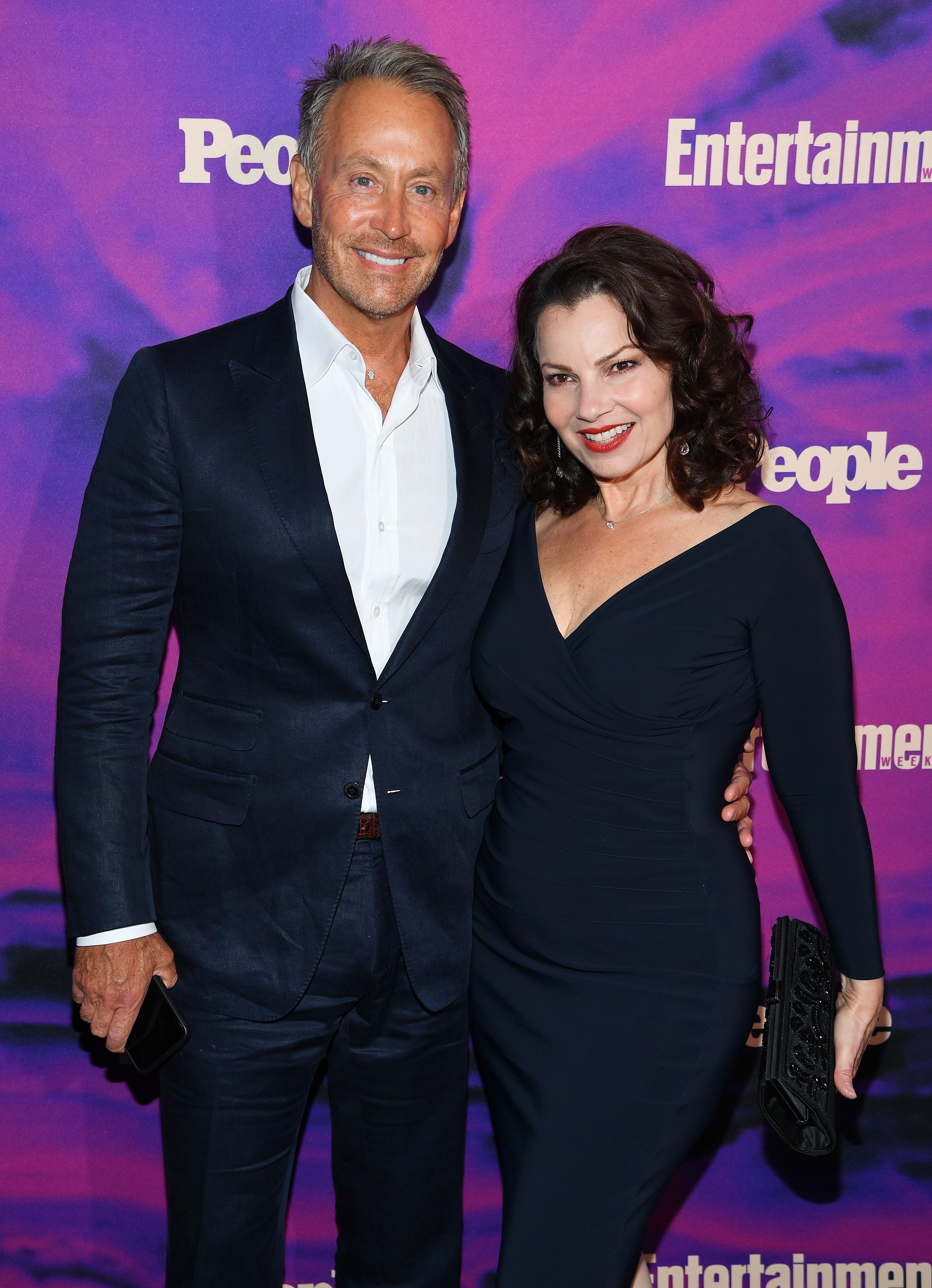 Fran Drescher and Peter Marc Jacobson attend the Entertainment Weekly & PEOPLE New York Upfronts Party on May 13, 2019, in New York City. | Source: Getty Images