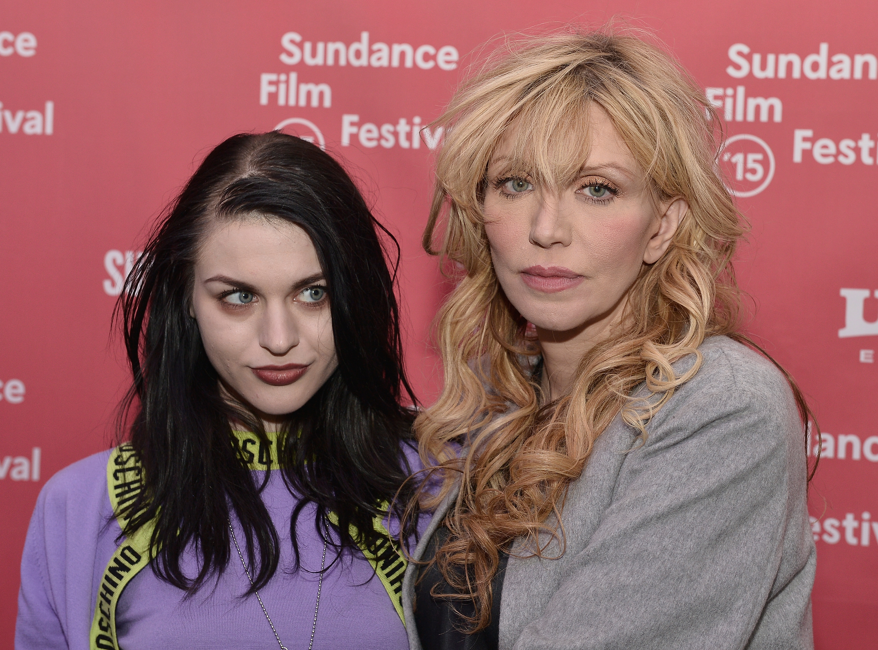The famous singer and her daughter at the premiere of the HBO Documentary "Kurt Cobain: Montage of Heck" in Park City, Utah on January 24, 2015 | Source: Getty Images