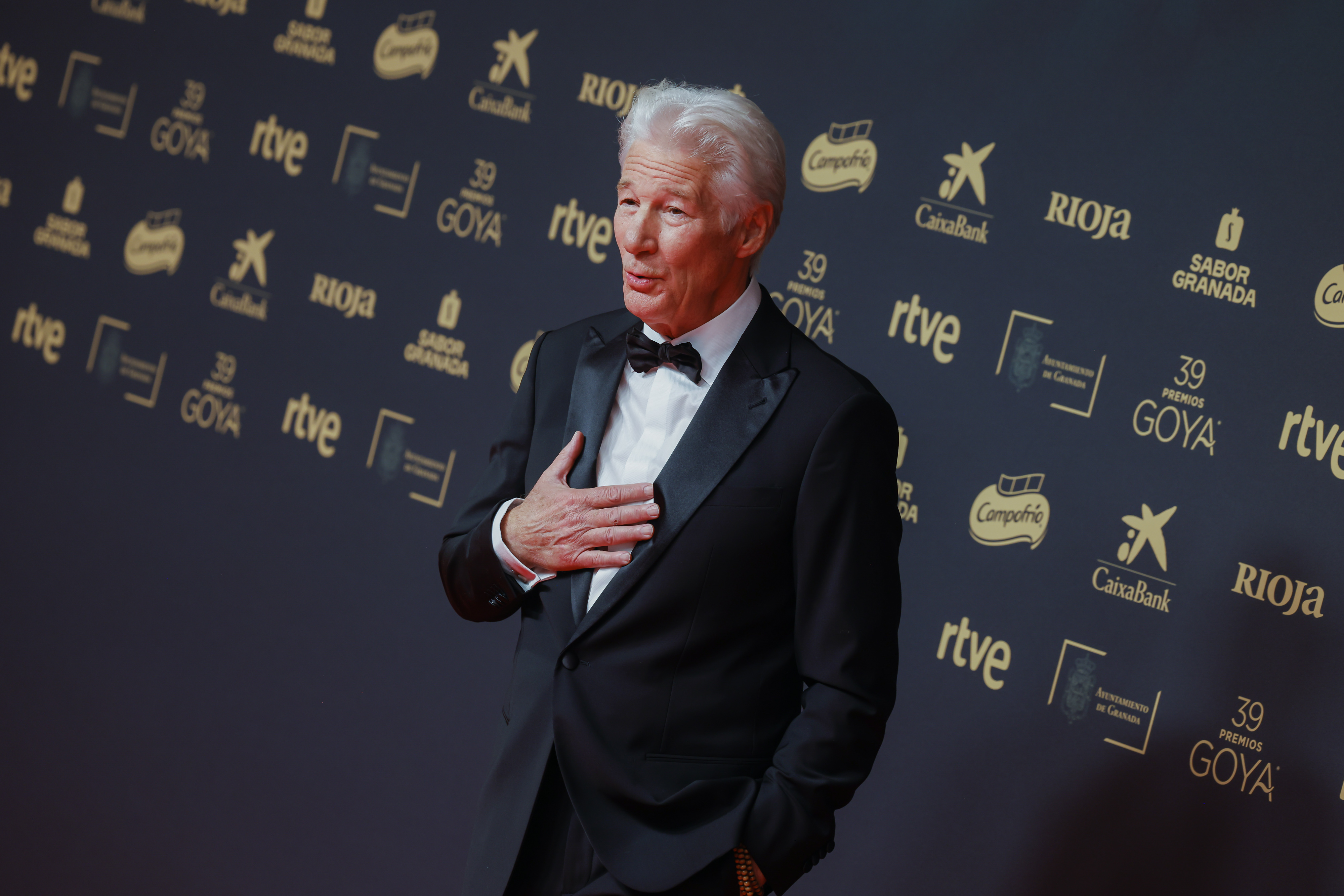 Richard Gere is seen during the Goya Cinema awards 2025 at the Granada Conference & Exhibition Centre on February 8, 2025, in Granada, Spain | Source: Getty Images