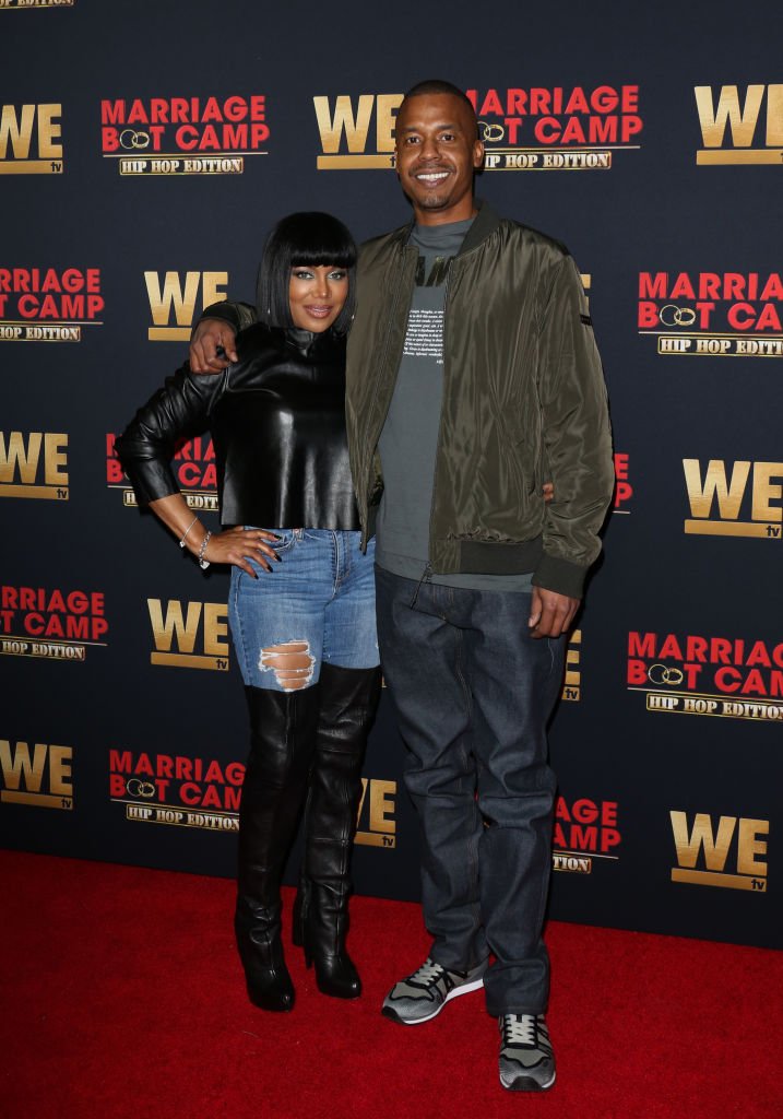 Michel'le Toussaint and Chef Robert Stewart  attend the premiere of WE TV's "Marriage Boot Camp: Hip Hop Edition"| Photo: Getty Images