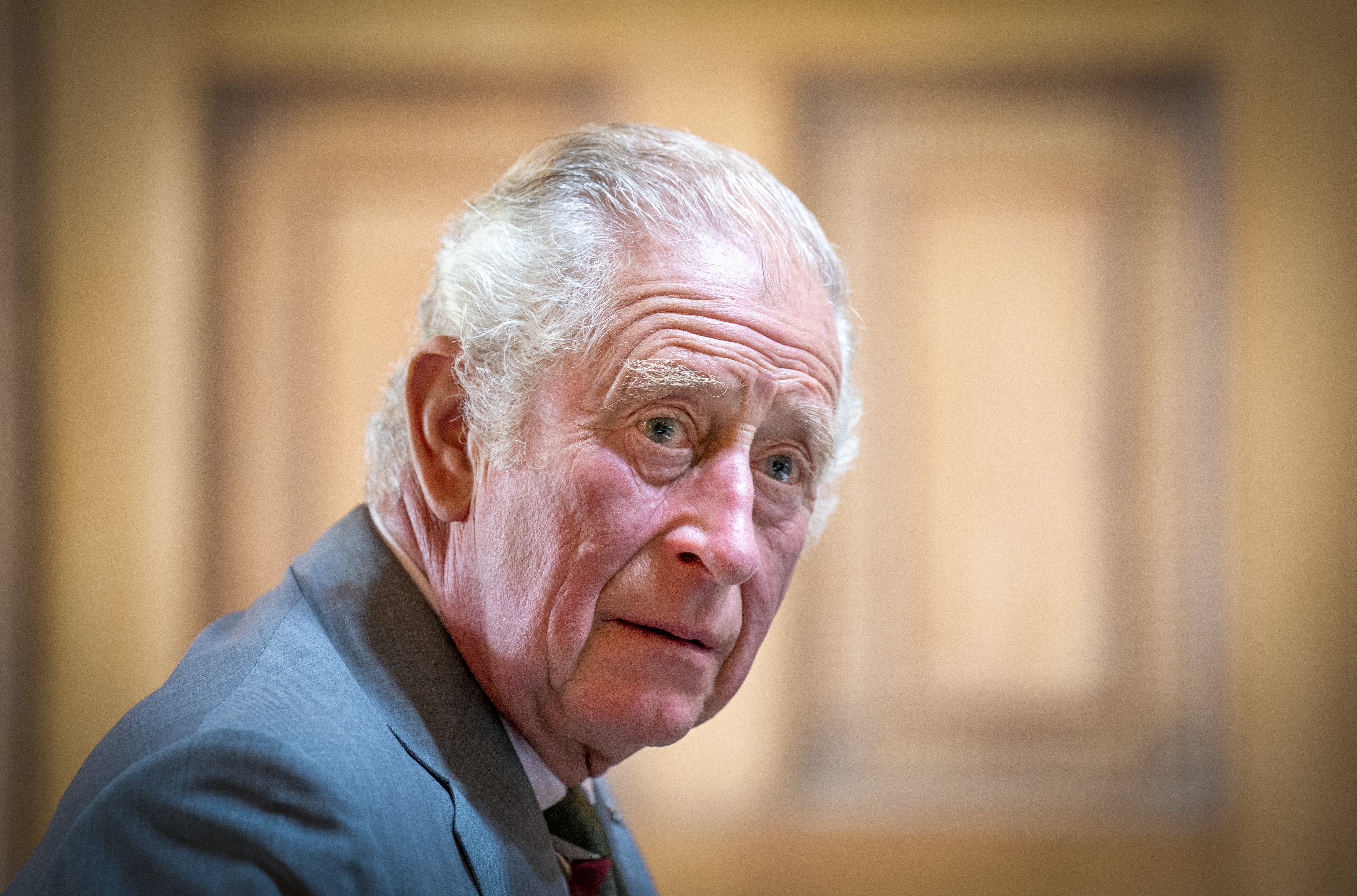 Prince Charles in Scotland, during a roundtable with attendees of the Natasha Allergy Research Foundation seminar at Dumfries House, Cumnock on September 7, 2022, in Lanark, Scotland | Source: Getty Images