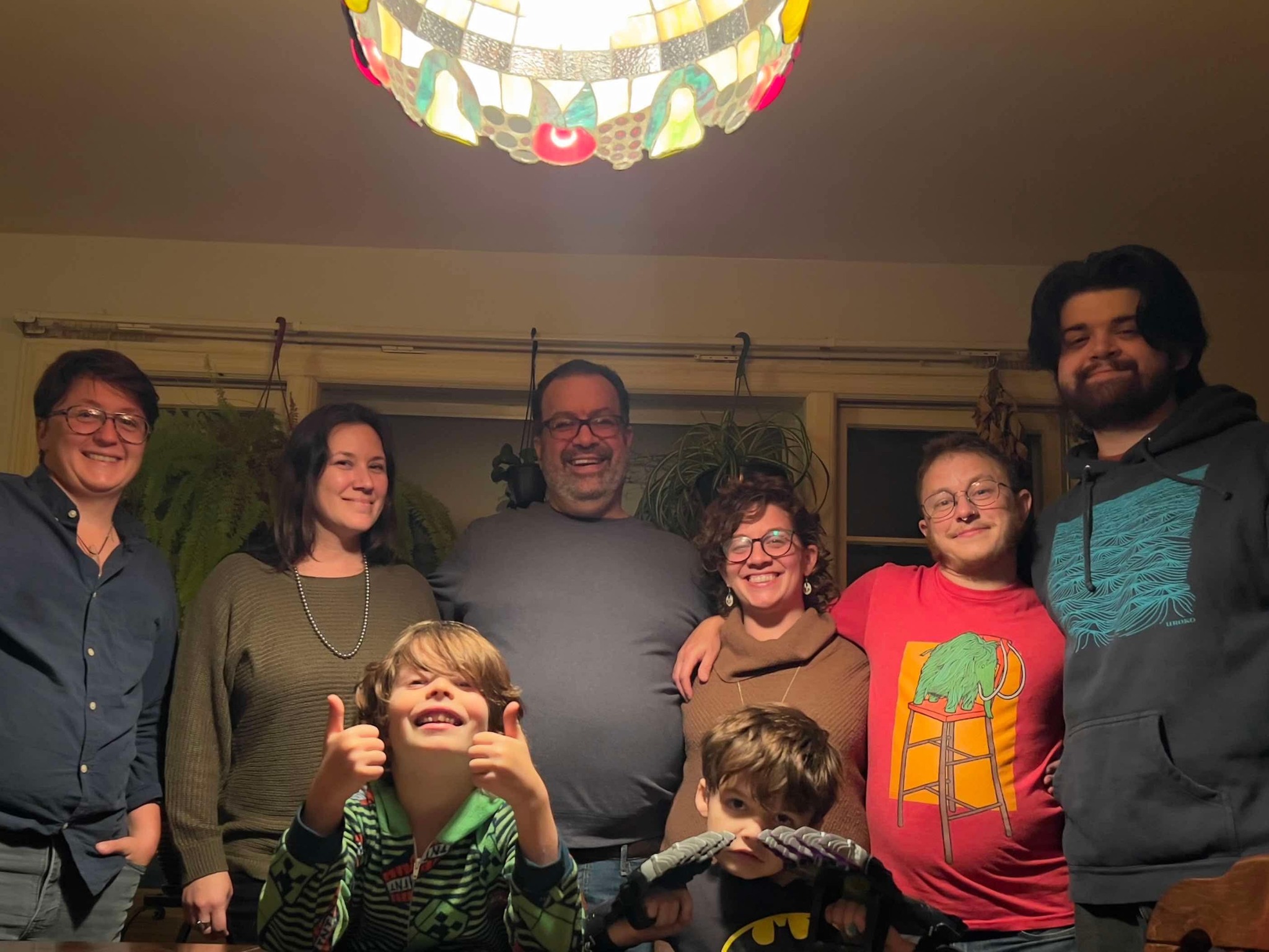 Alison Wisely, Knox Petrucci, Felix, Lucas, and other family members during Thanksgiving, from a post dated October 2, 2024 | Source: Facebook/brianapy