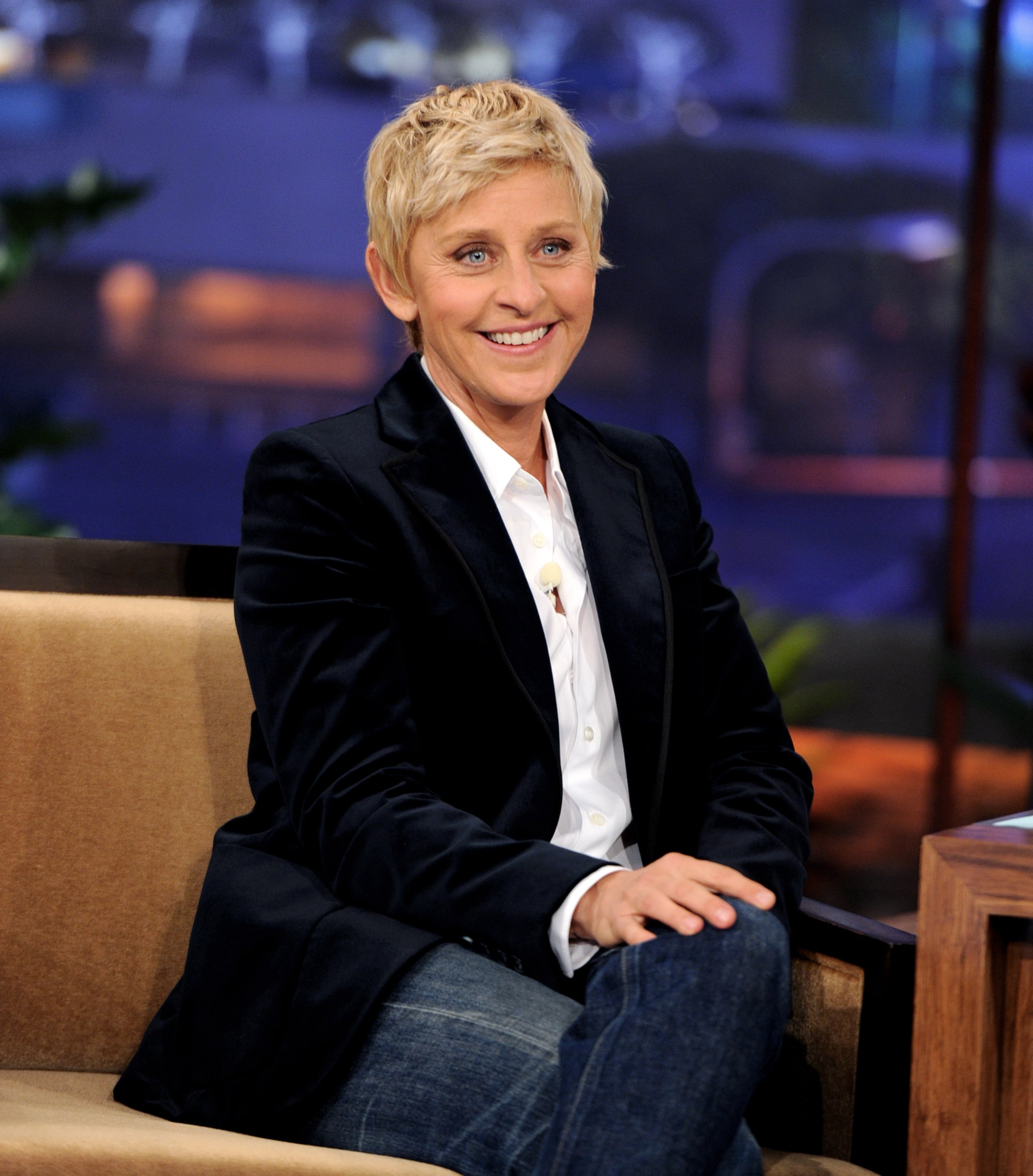 Ellen DeGeneres appears on the Tonight Show With Jay Leno at NBC Studios on September 13, 2011, in Burbank, California. I Source: Getty Images 