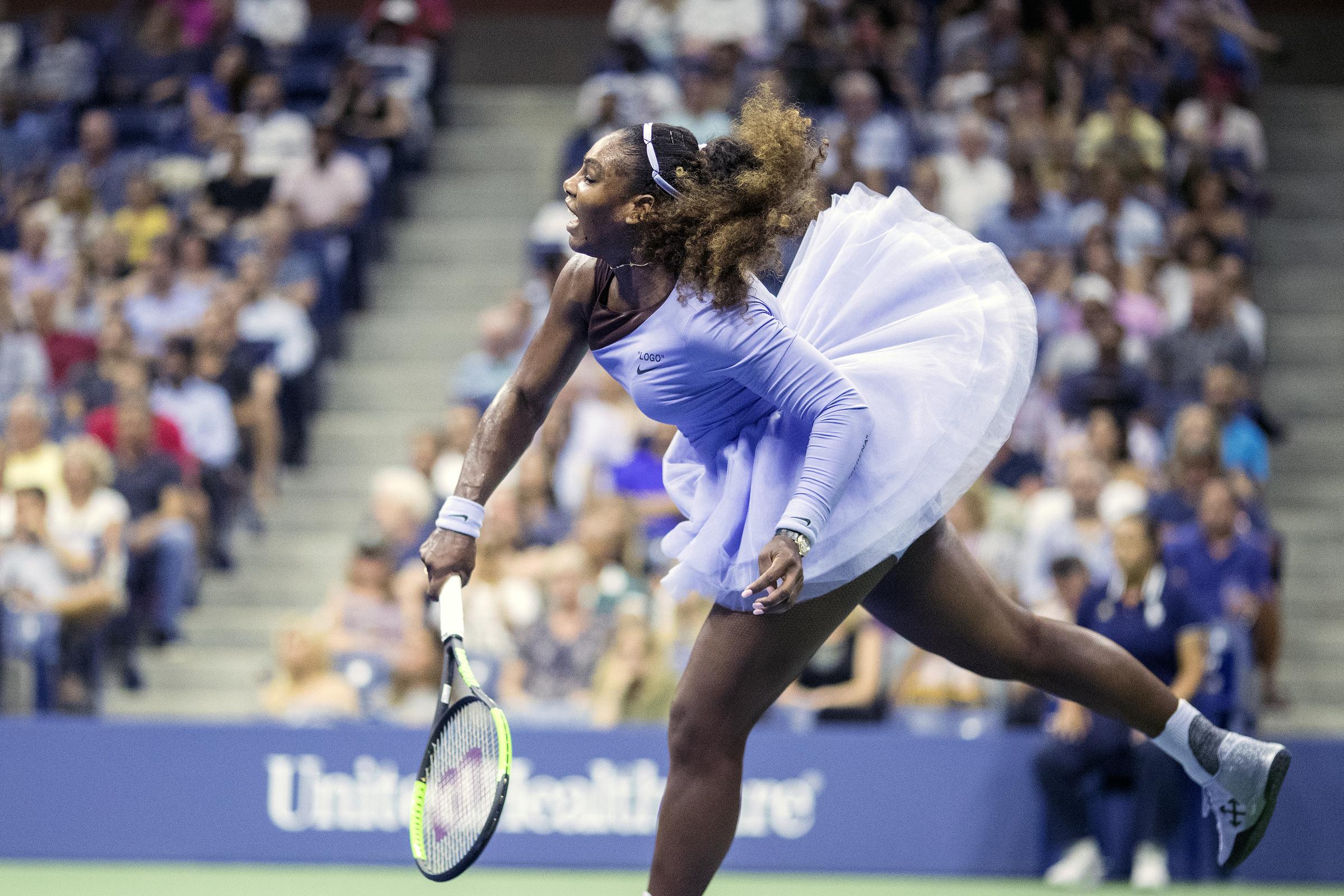 Serena Williams during the Women's Singles Semi Final match of the 2018 US Open Tennis Tournament on September 6, 2018, in Queens, New York City. | Source: Getty Images