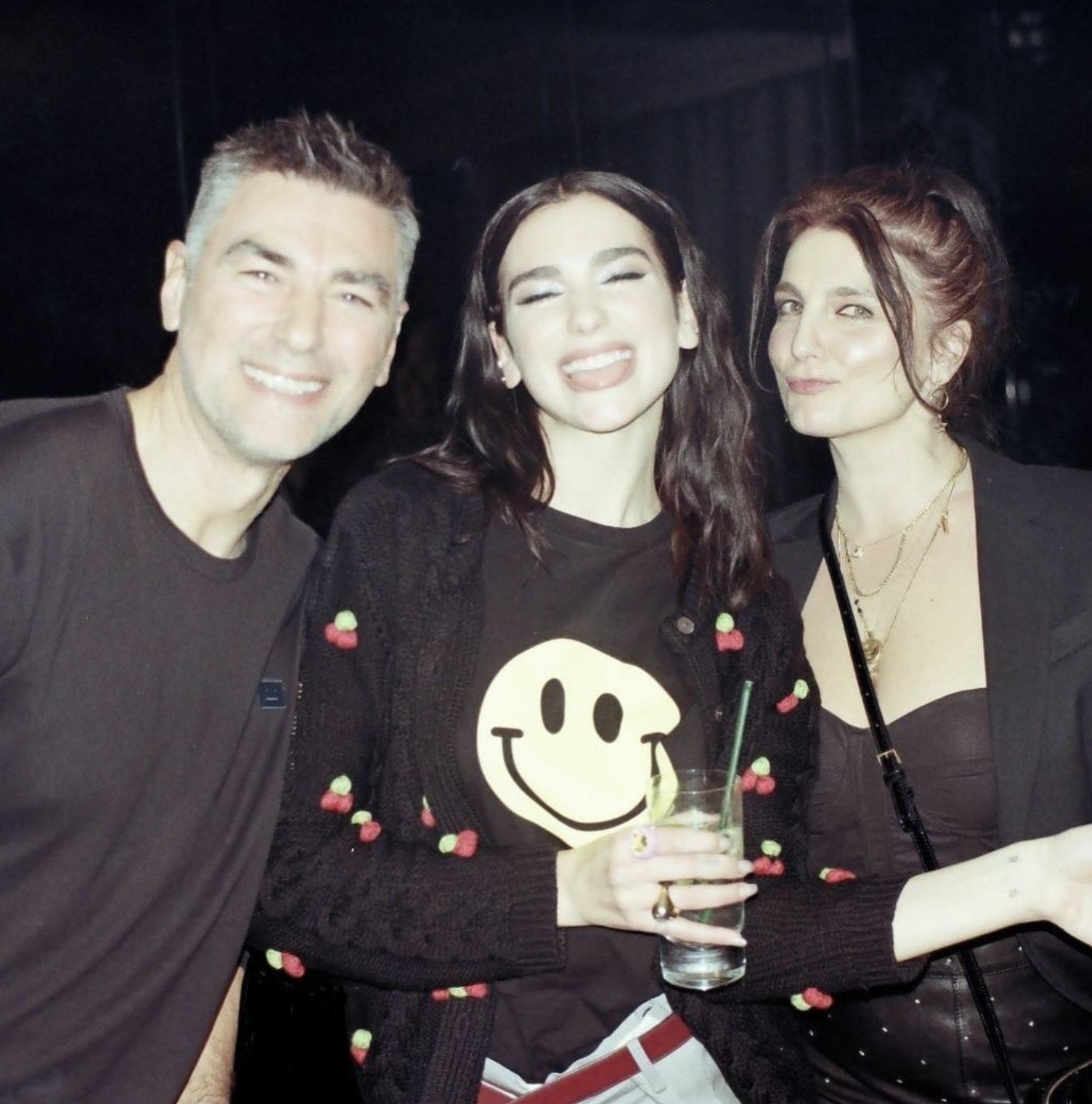 Dua Lipa with her parents from a post dated January 3, 2021. | Facebook/Dua Lipa