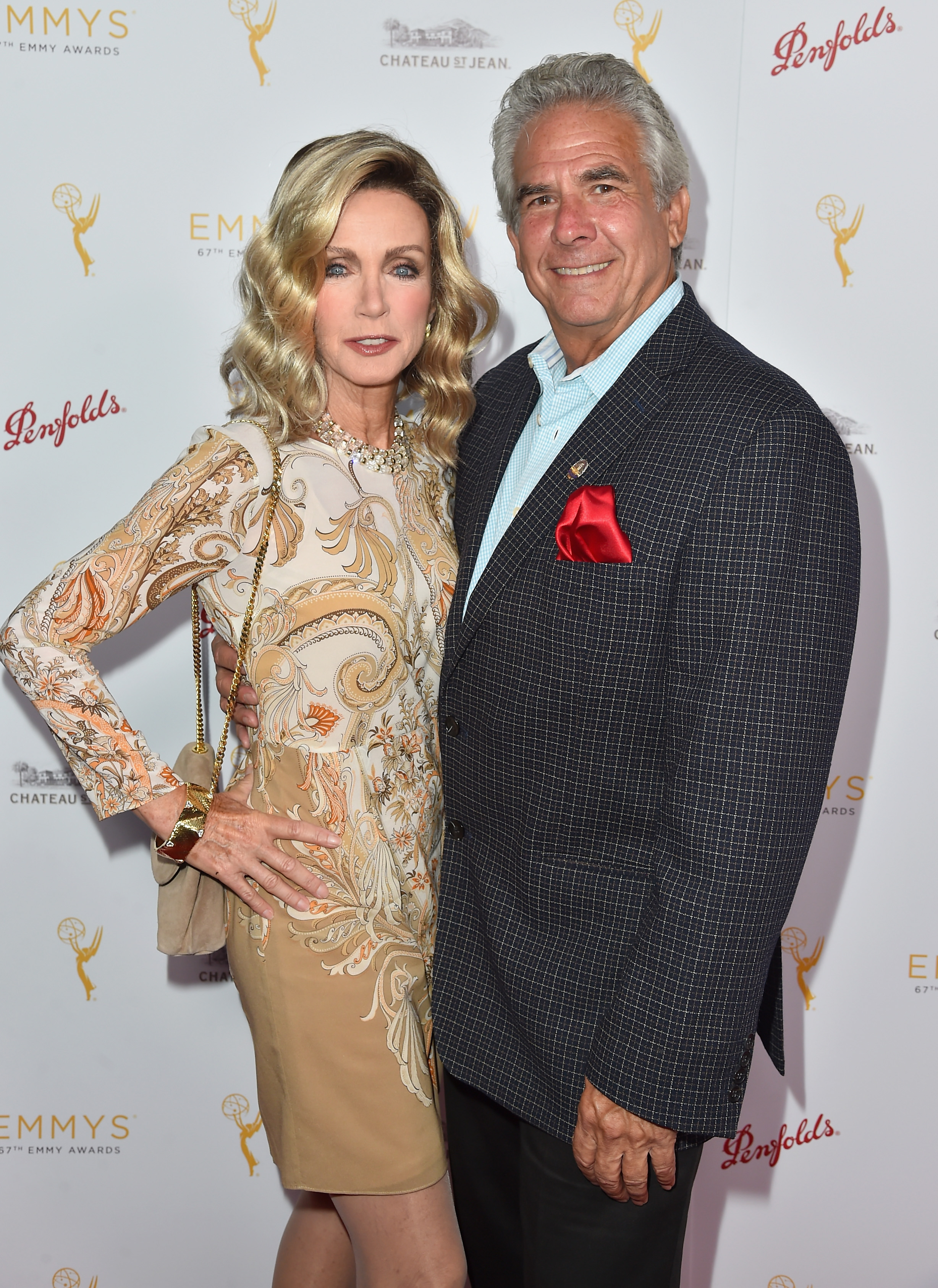 Donna Mills and Larry Gilman in Beverly Hills in 2015 | Source: Getty Images