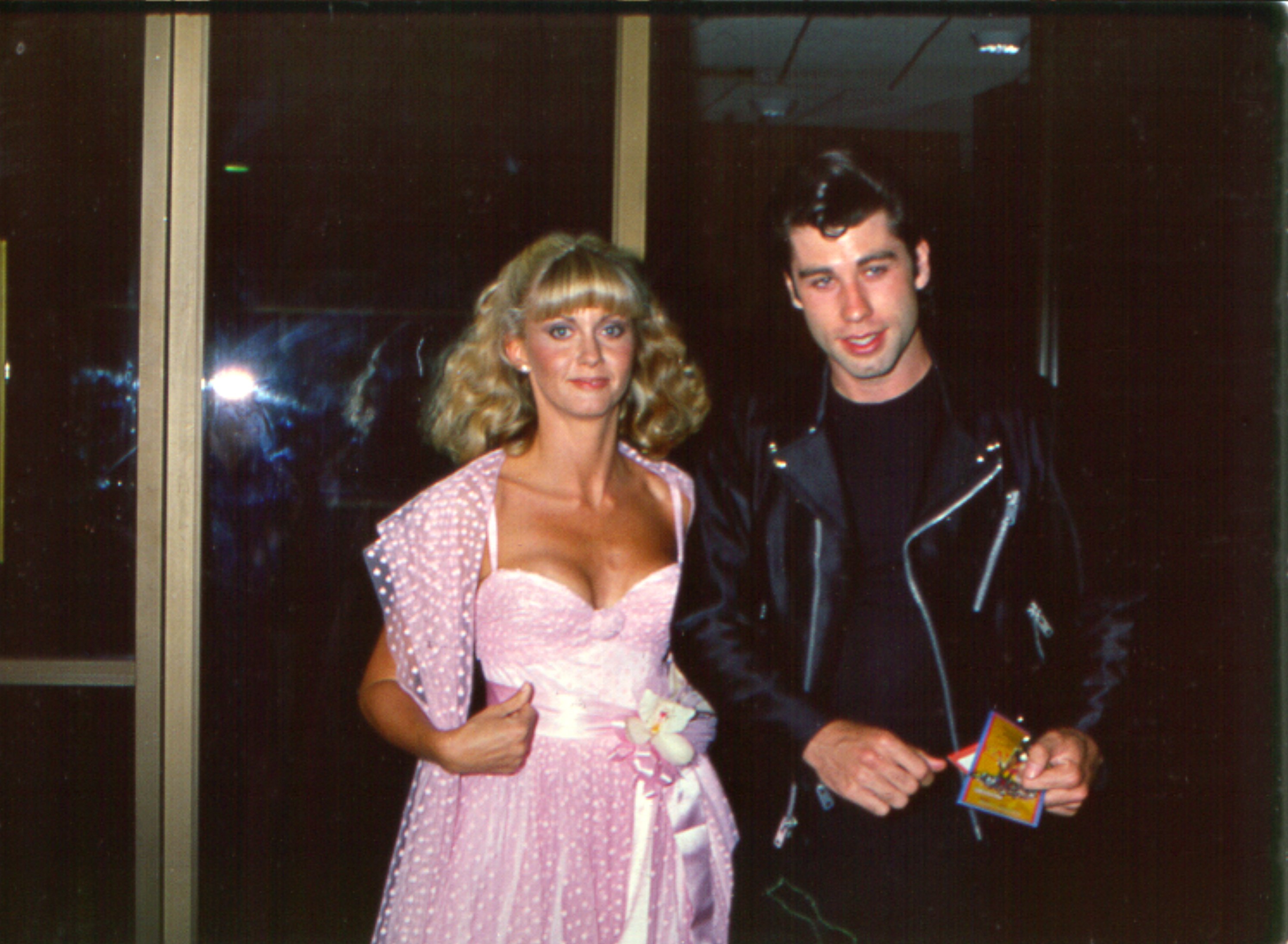 Olivia Newton-John and John Travolta at a "Grease" premier event, 1978. | Source: Getty Images 