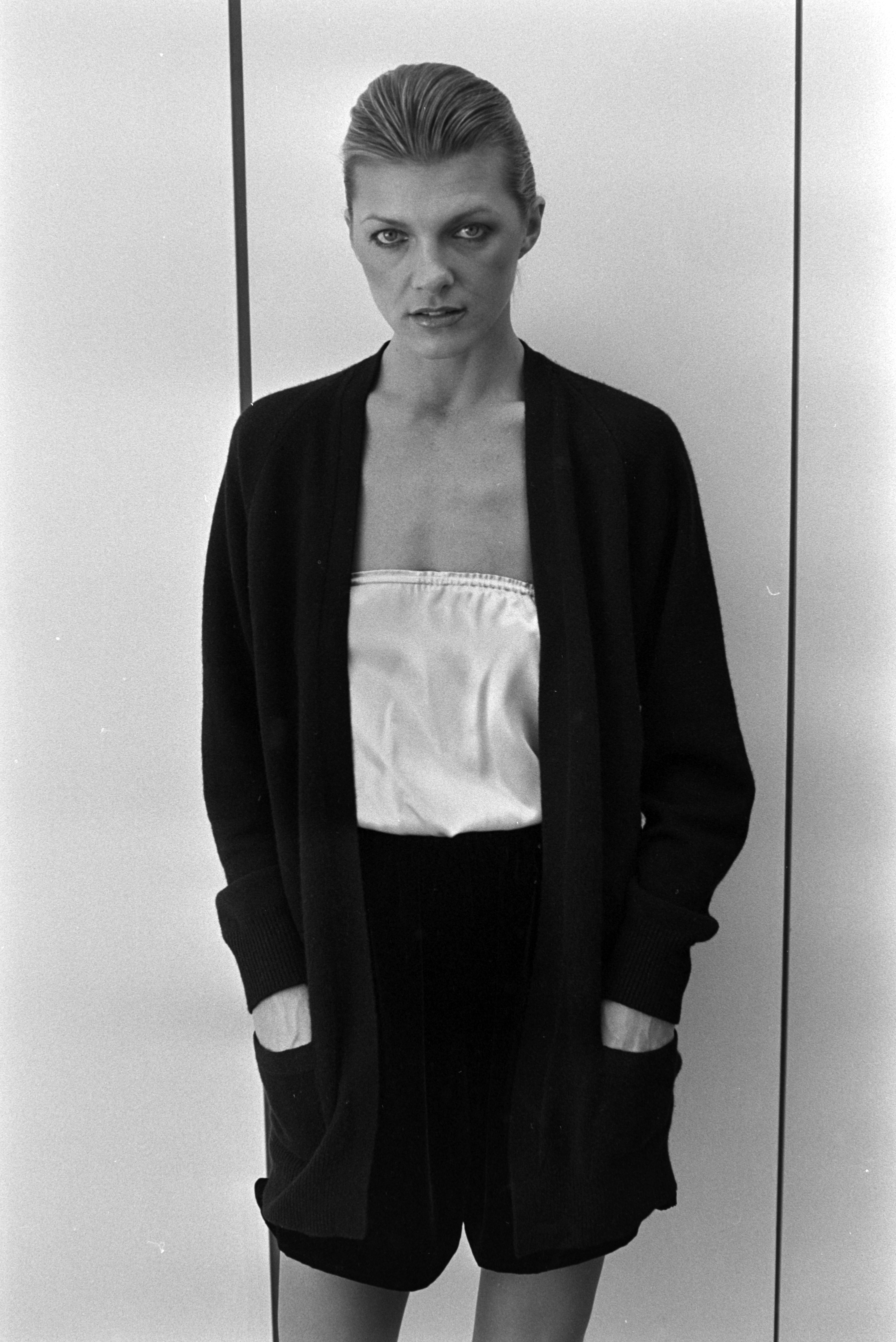 Kim Alexis presenting the Zoran Fall 1980 Ready to Wear | Source: Getty Images