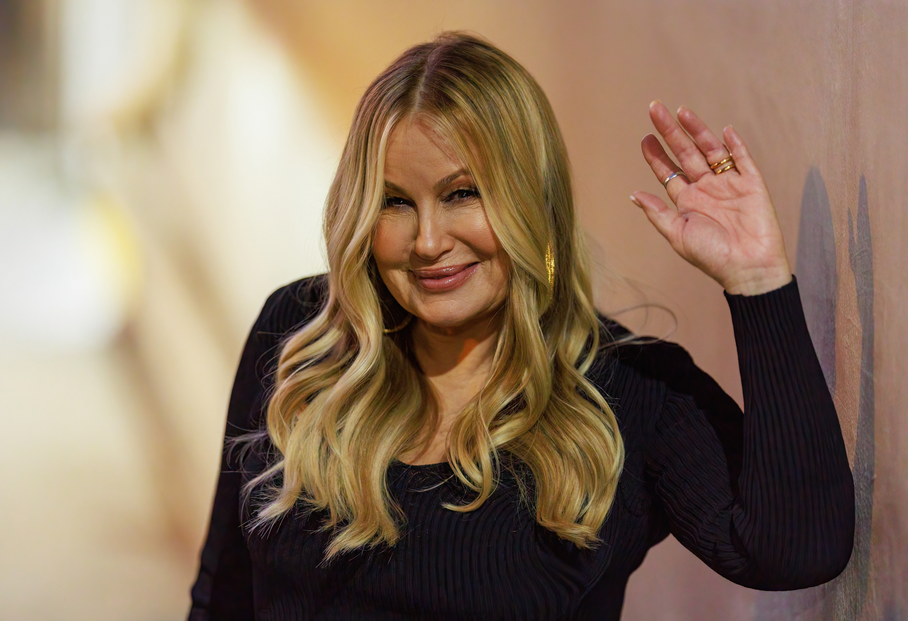 Jennifer Coolidge on "Jimmy Kimmel Live" on February 7, 2022 in Los Angeles, California | Source: Getty Images