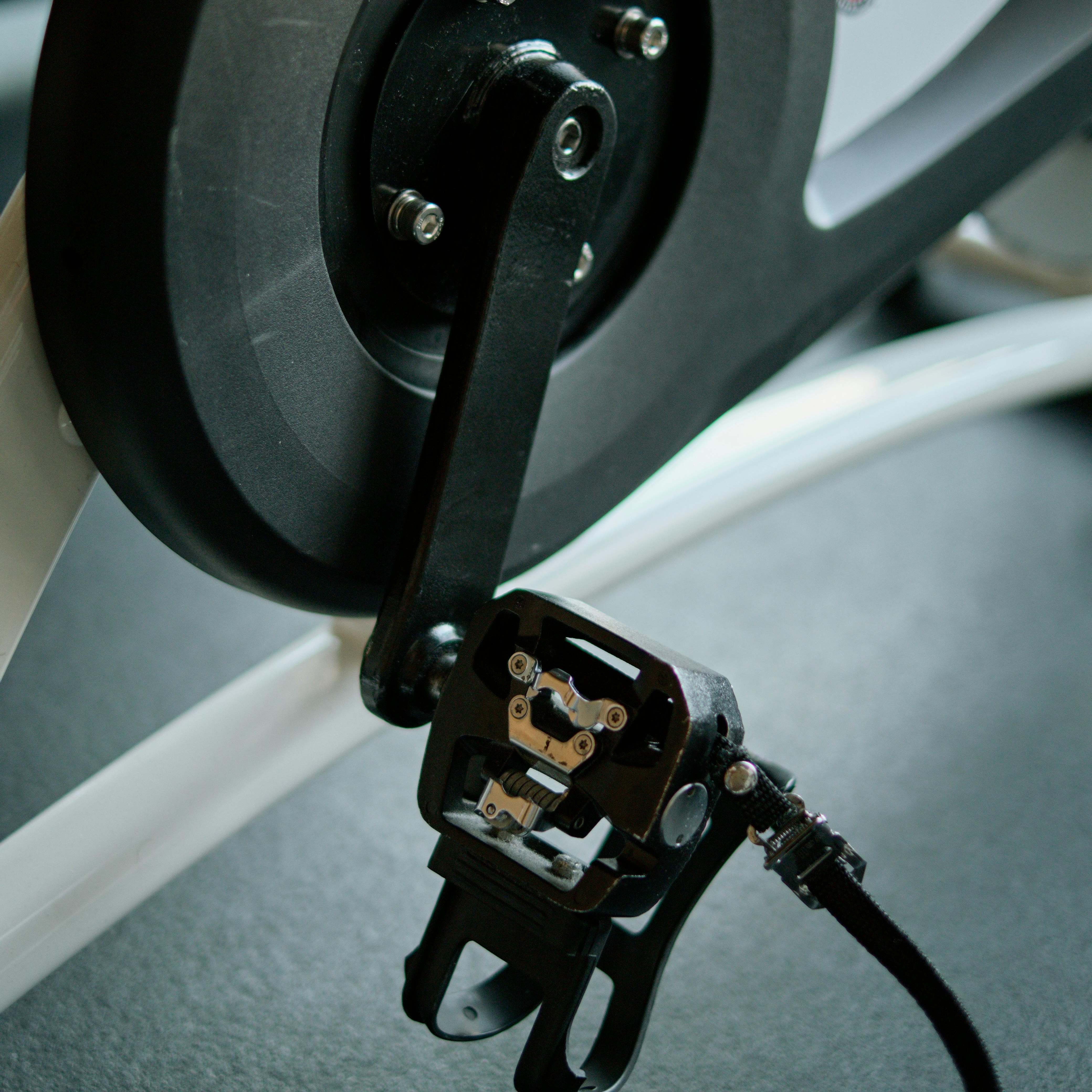 A close-up detail of a modern exercise bike | Source: Pexels