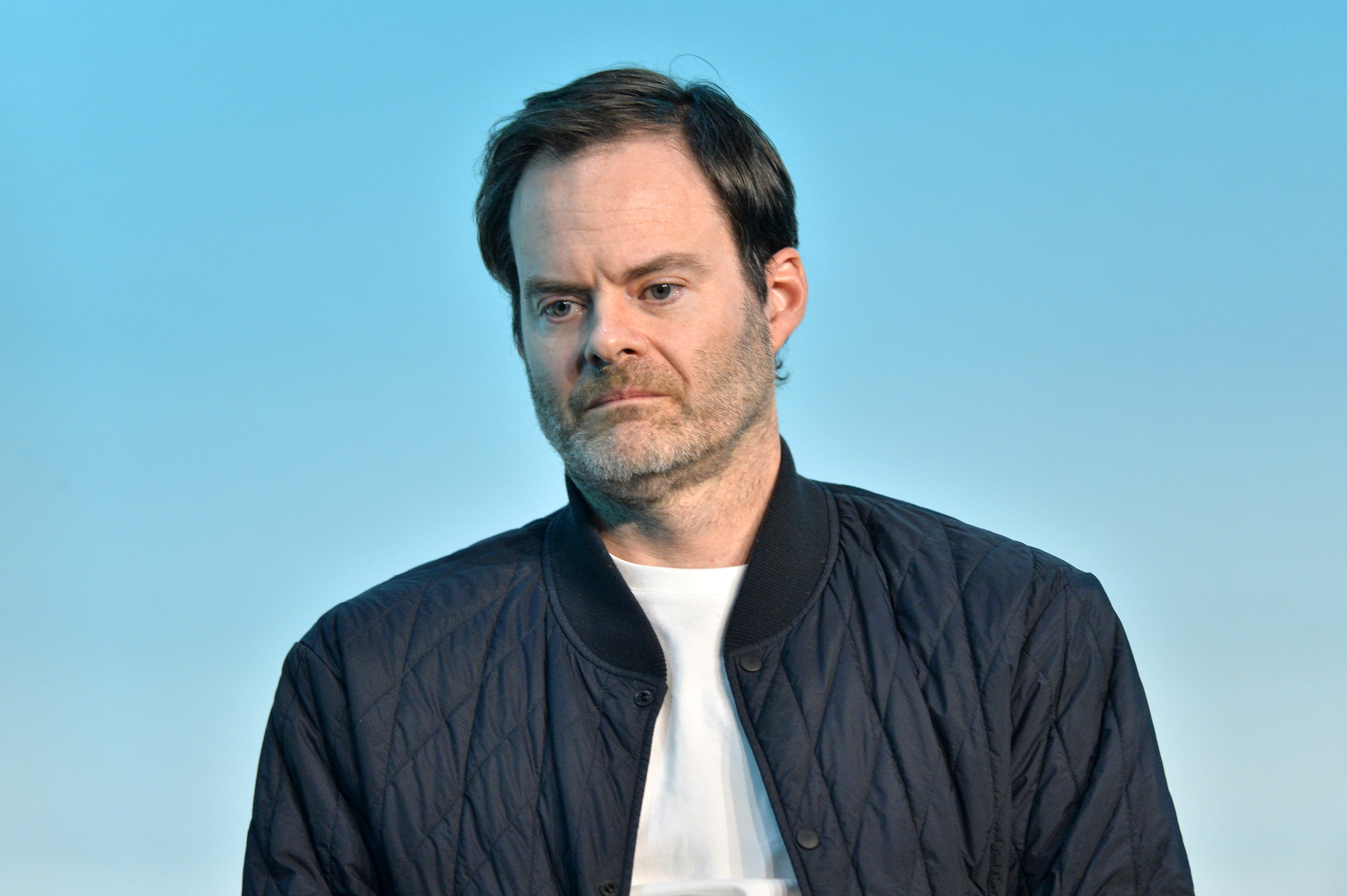 Bill Hader speaks onstage at The Skeleton Twins Reunion with Kristin Wiig and Bill Hader during New York Magazine's Vulture Festival at NYA EAST on November 16, 2024